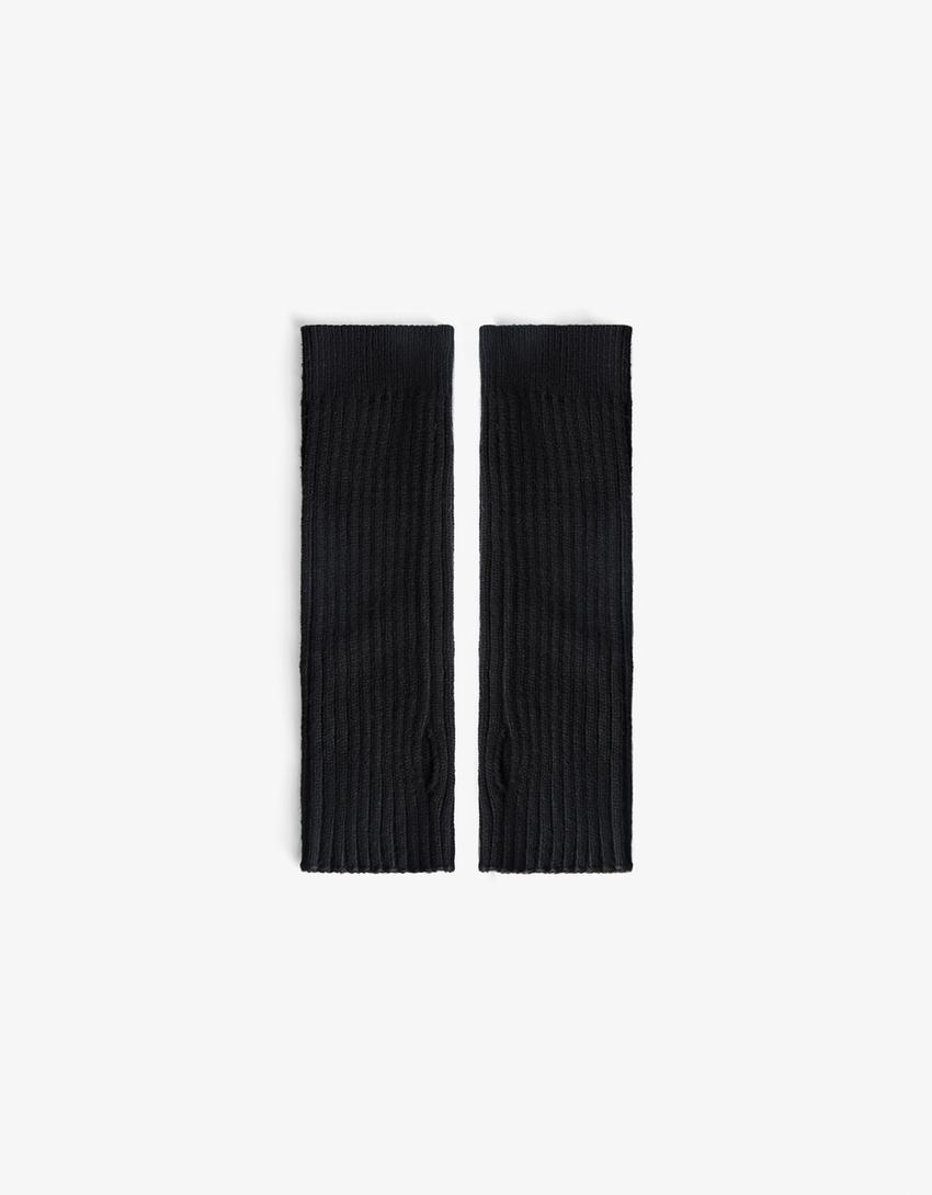 Long mittens-Black