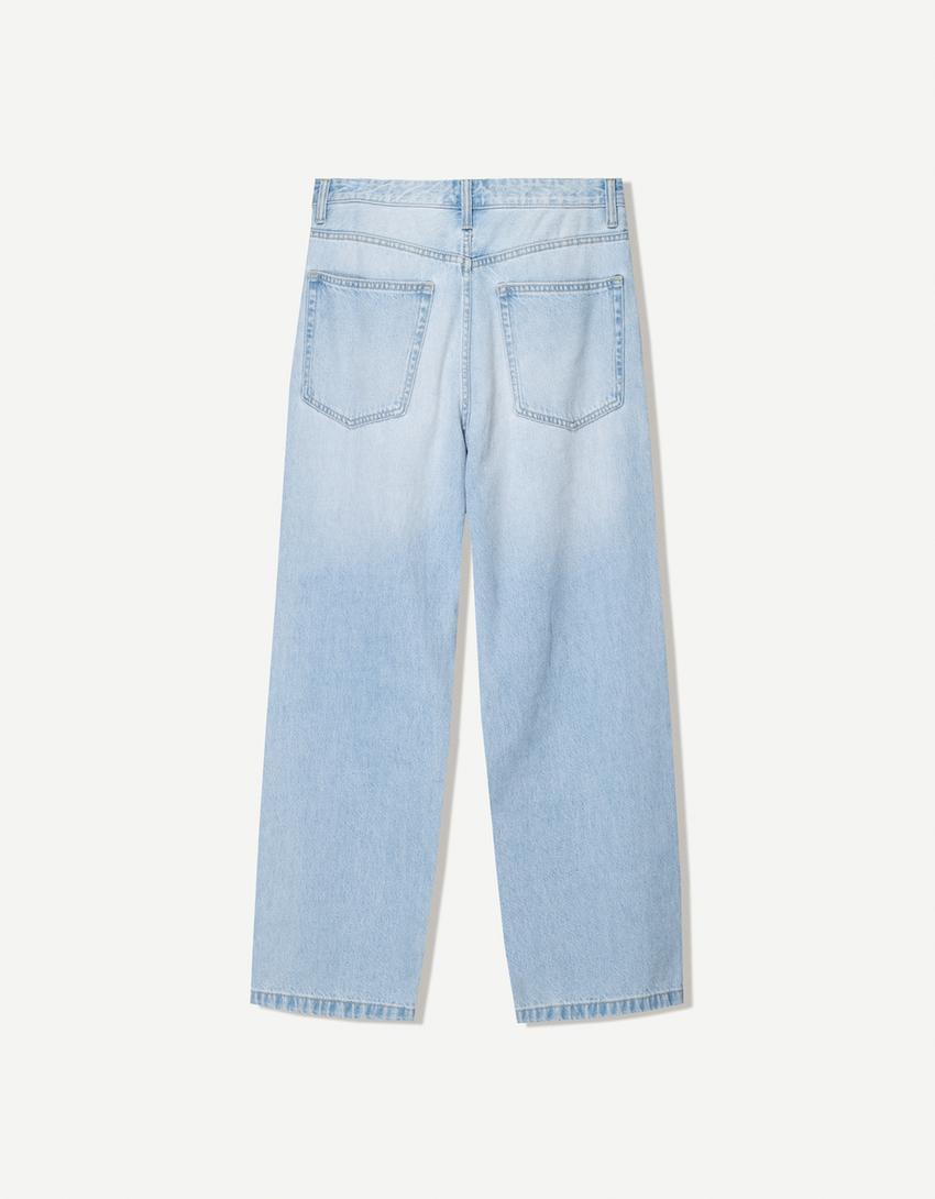 Baggy jean-Açık mavi-4