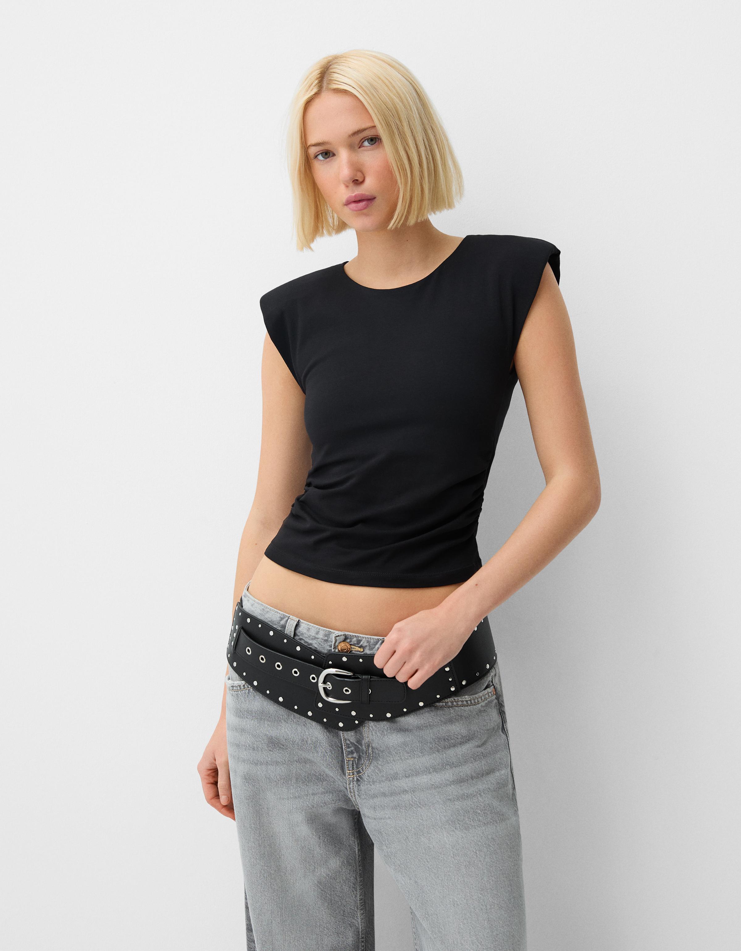 Cintura Donna In Pelle Con Fibbia Ad Ardiglione - Elegante Per Jeans, Vestiti E Abiti Formali - Foto 13