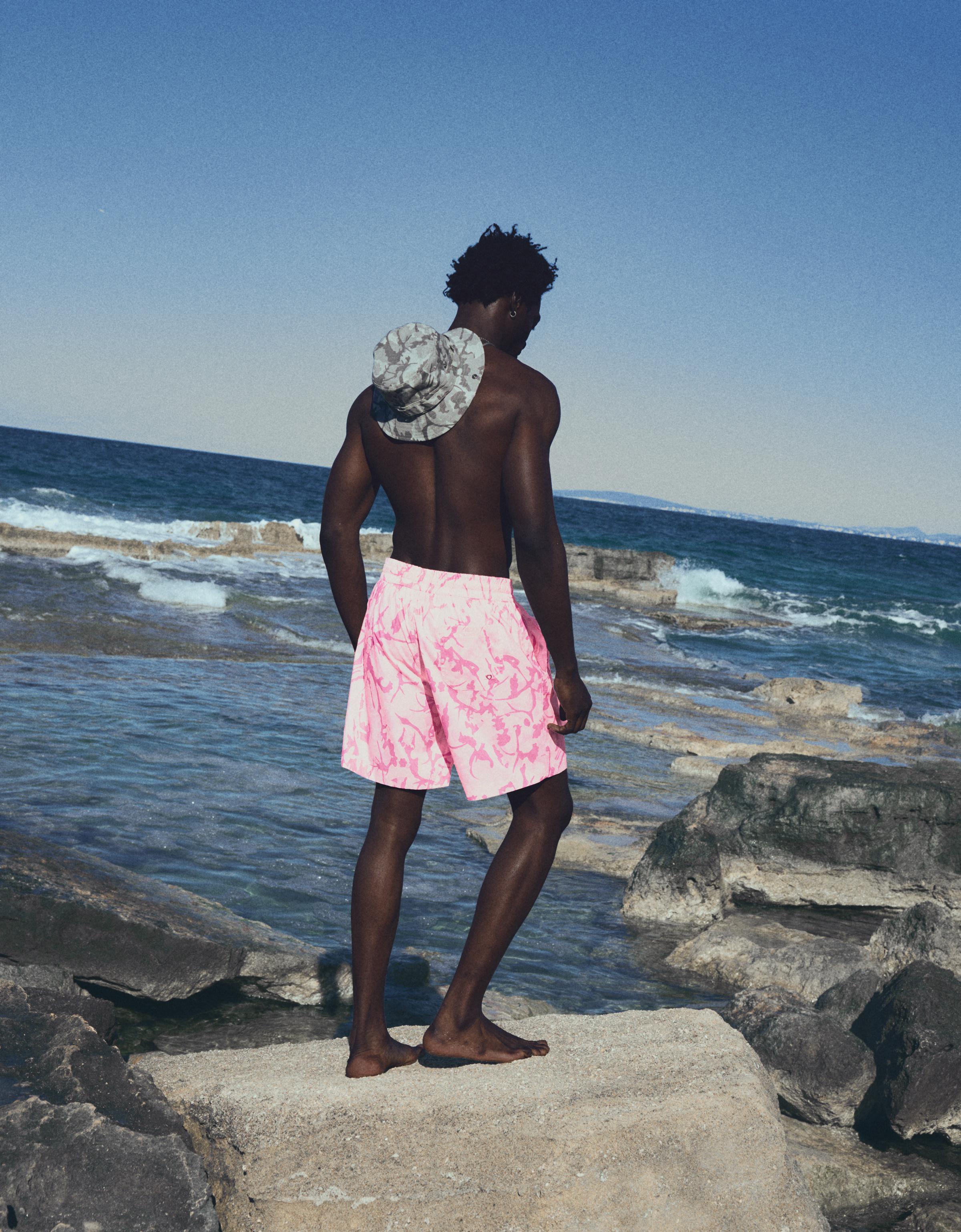 Printed Swimsuit — Pink
