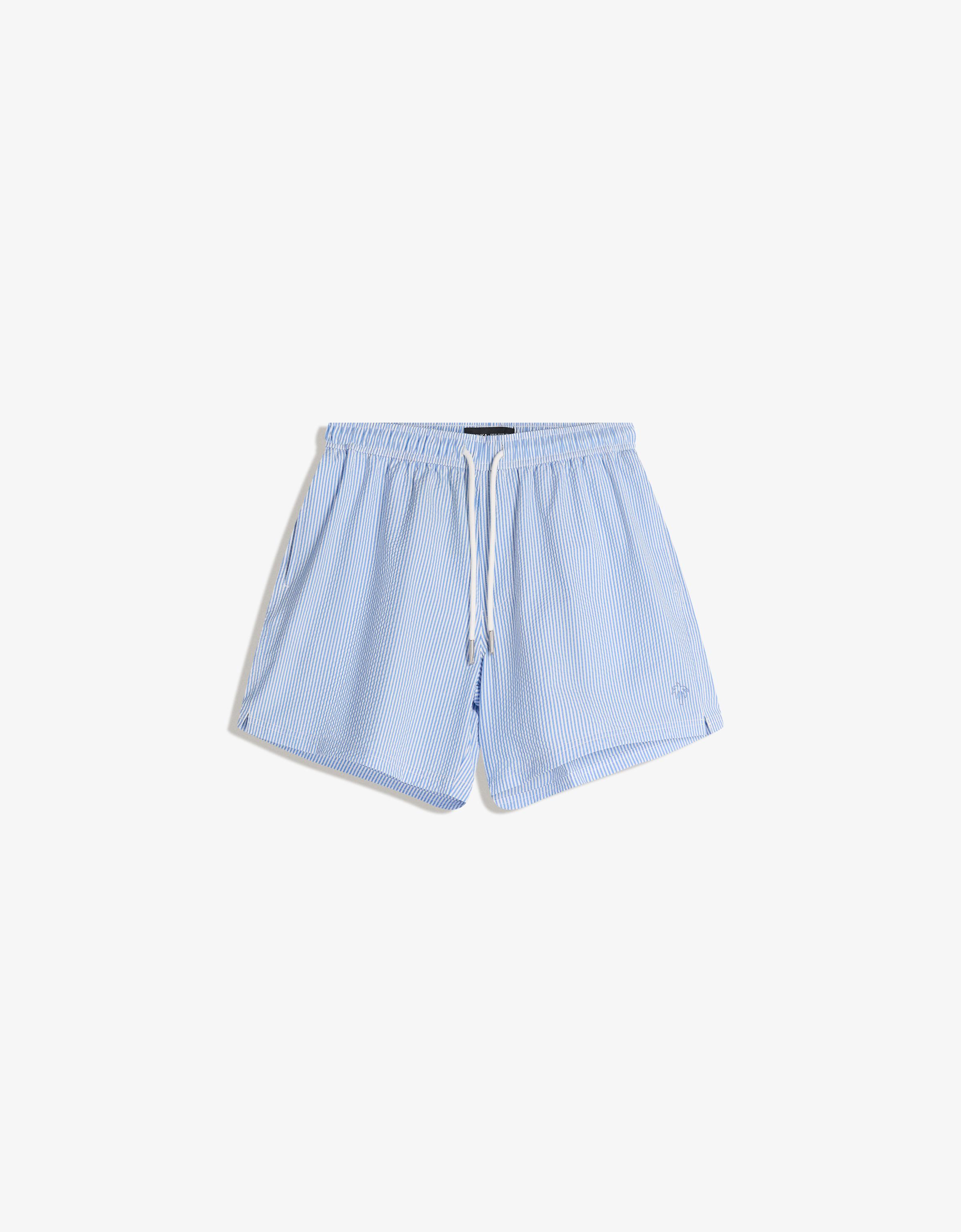 Bershka Boxy-Badeshorts Herren S Grün