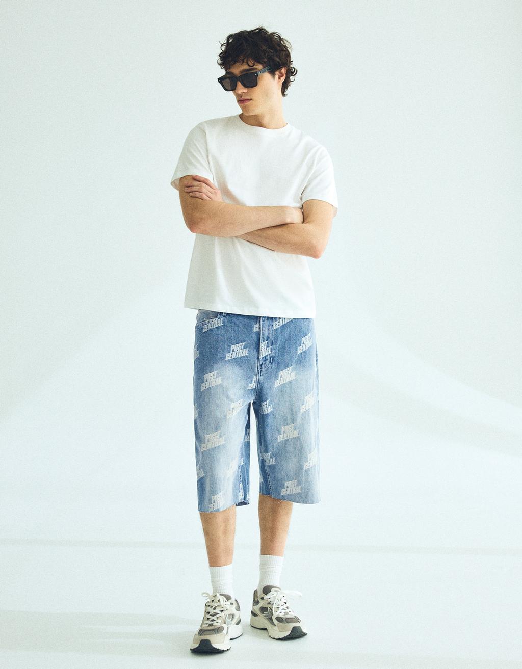 Jacquard Bermuda shorts