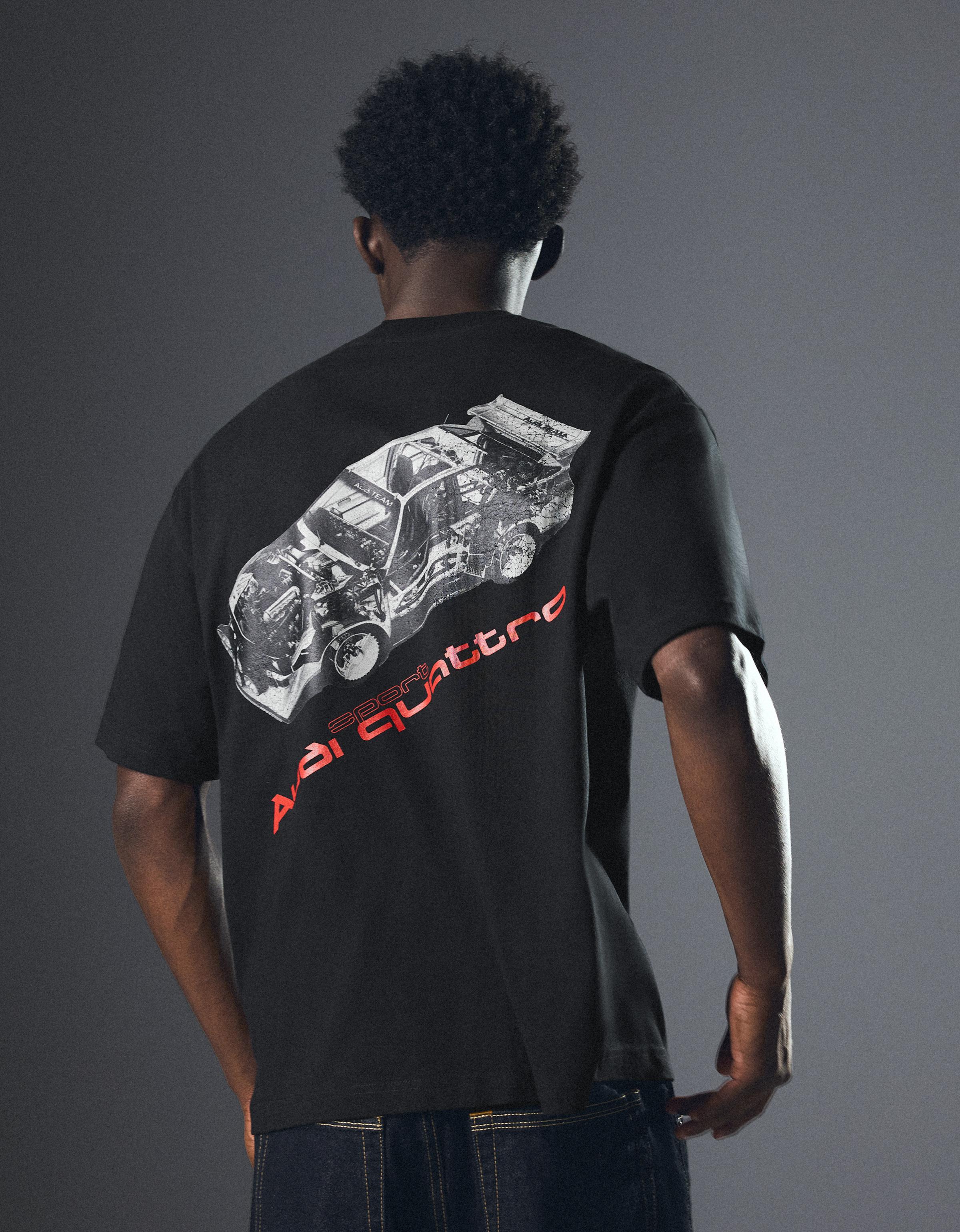 Relaxed fit T-shirt AUDI — Black