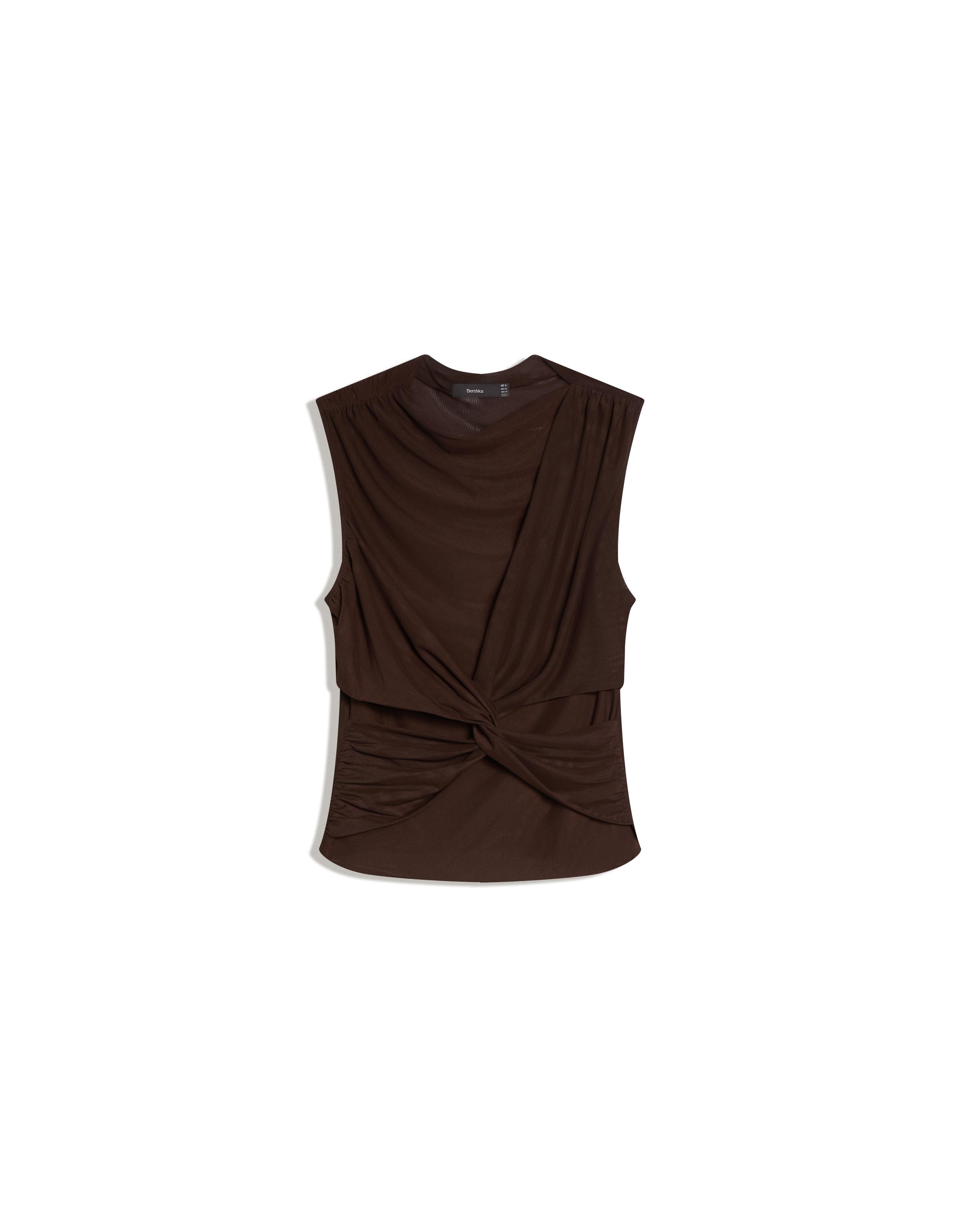 Tulle knot top