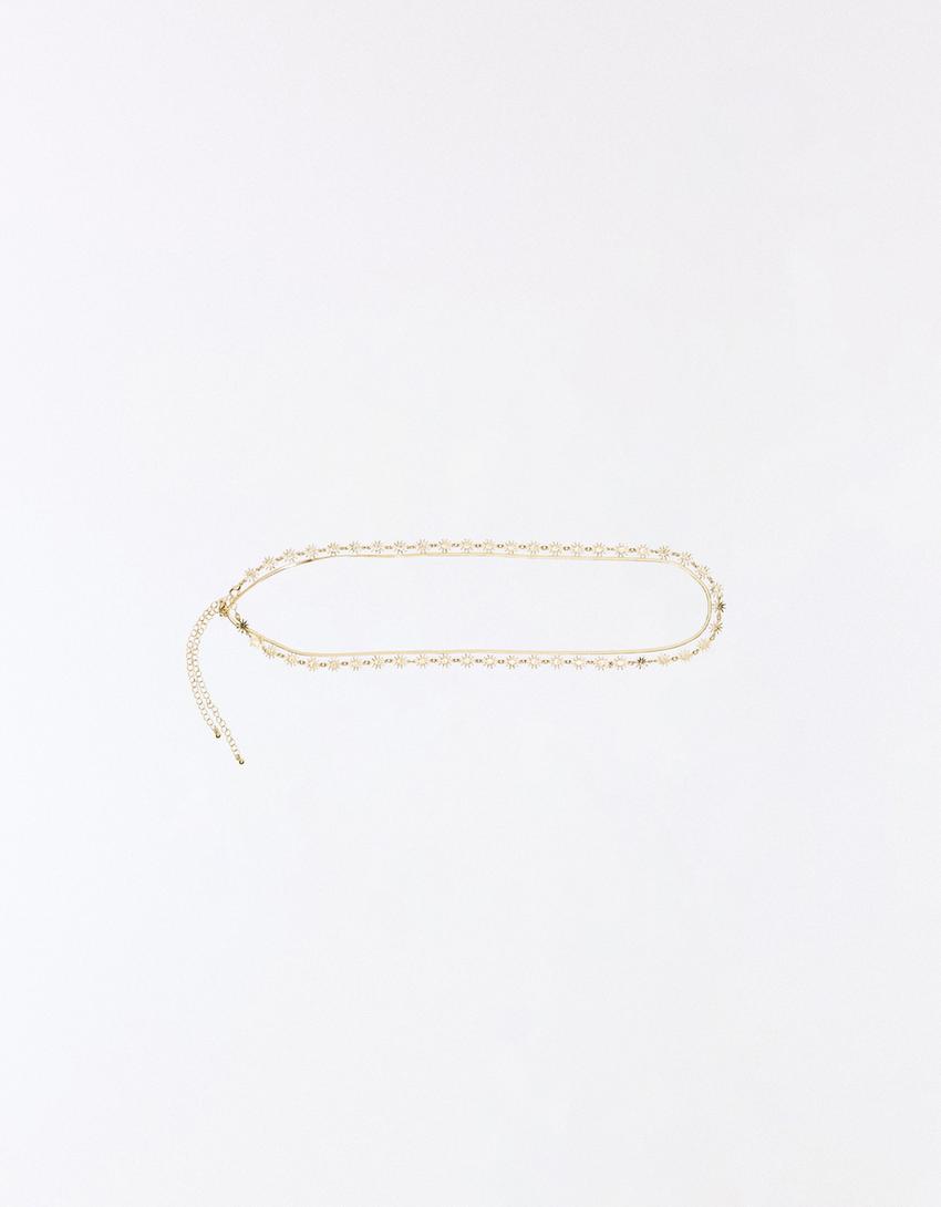 Sun charm body chain-Gold