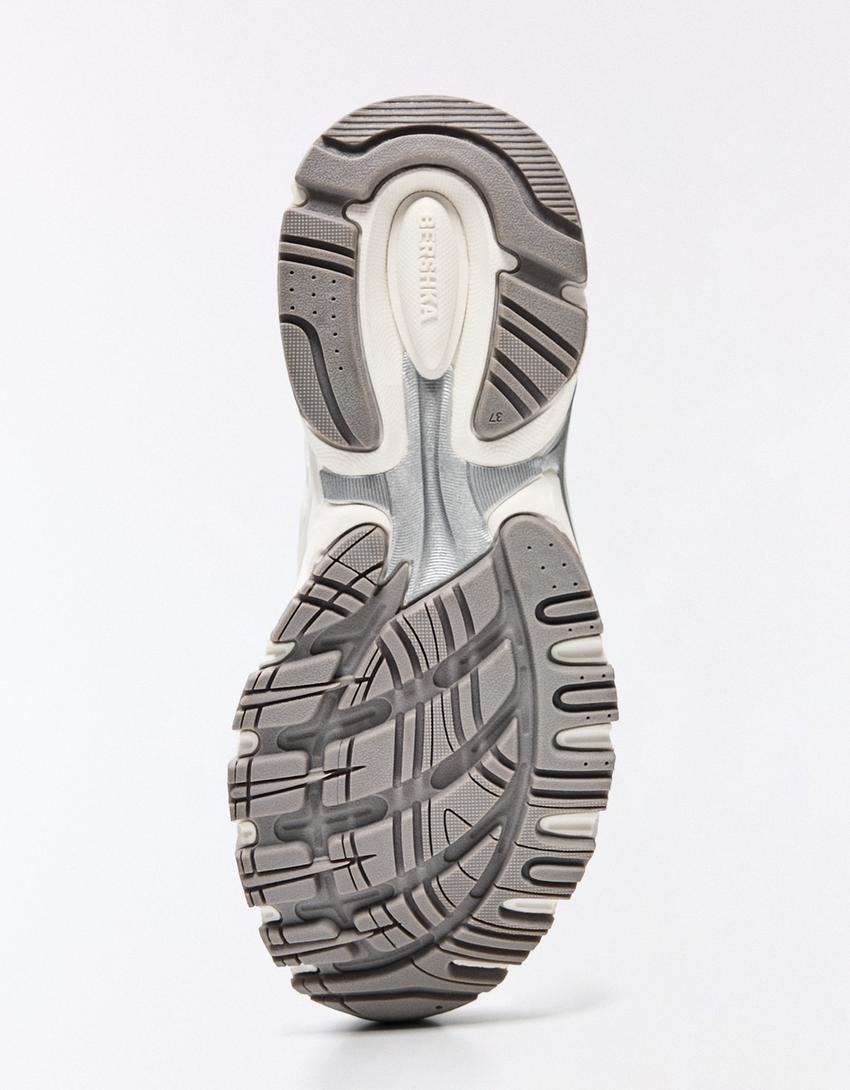 Multi-piece trainers-WHITE