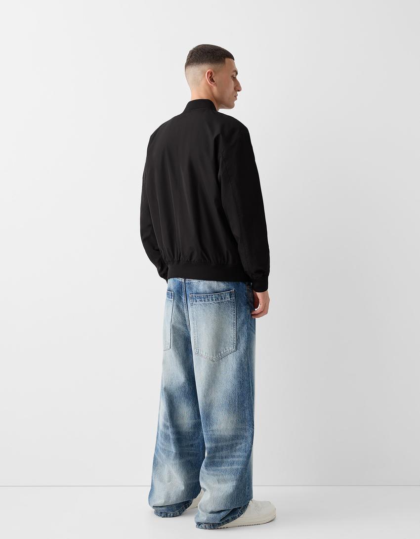 Blusão bomber leve-Preto-1