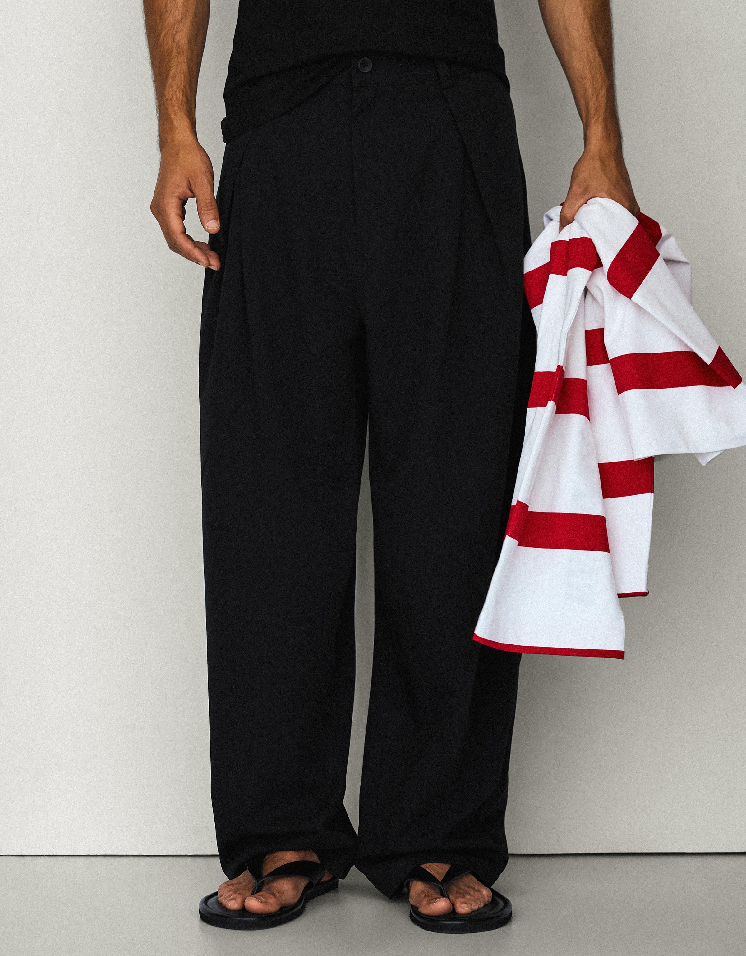 Bershka Pilili baggy pantolon görsel 5