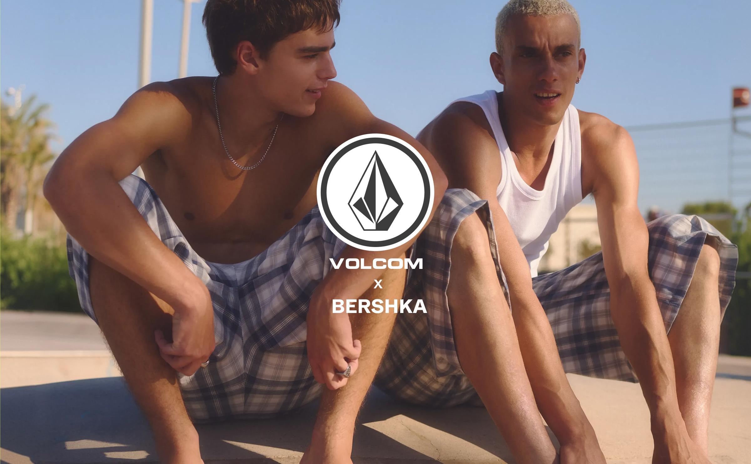 VOLCOM skater Bermuda shorts — Light blue