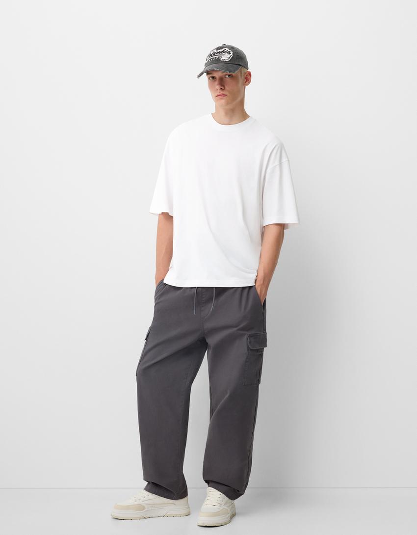 Pantalón jogger cargo-Gris oscuro-0
