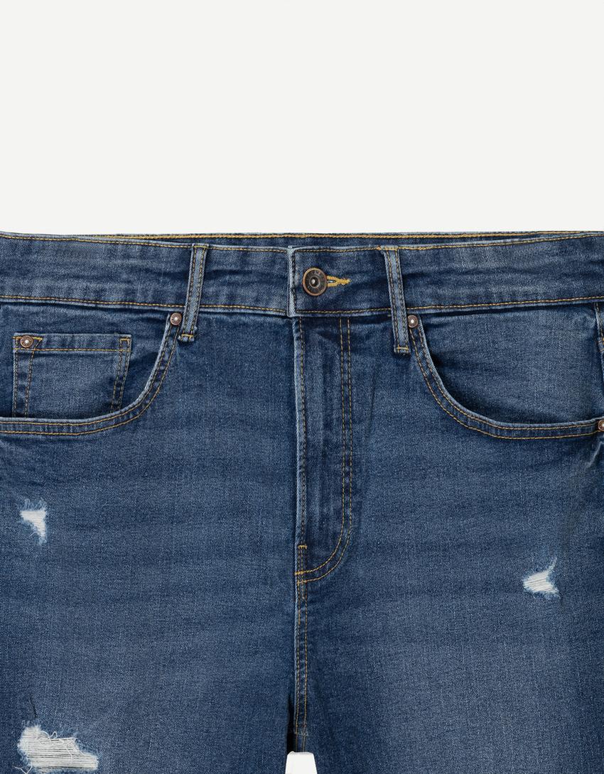 Jeans carrot rotos-Azul-2