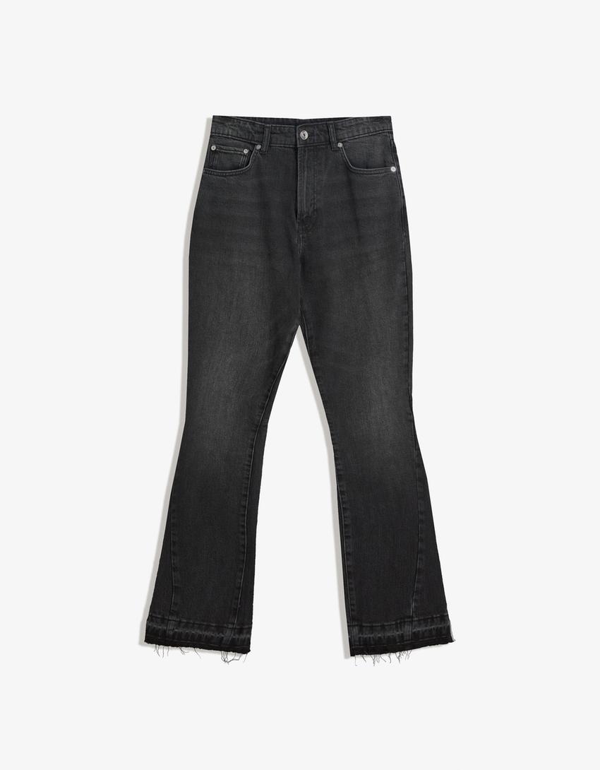 Schlaghosen-Jeans Comfort-Schwarz
