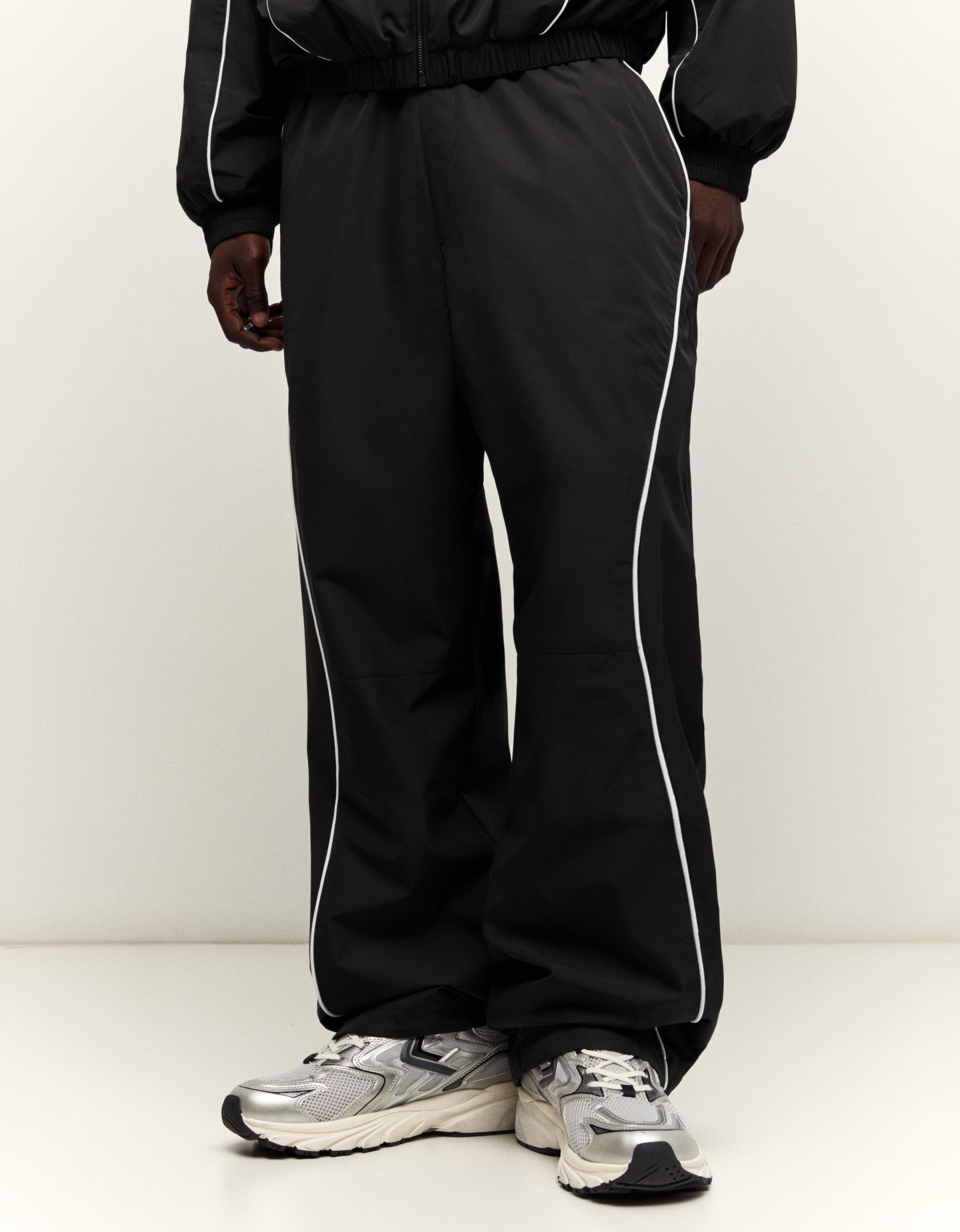 Technical baggy trousers — Black