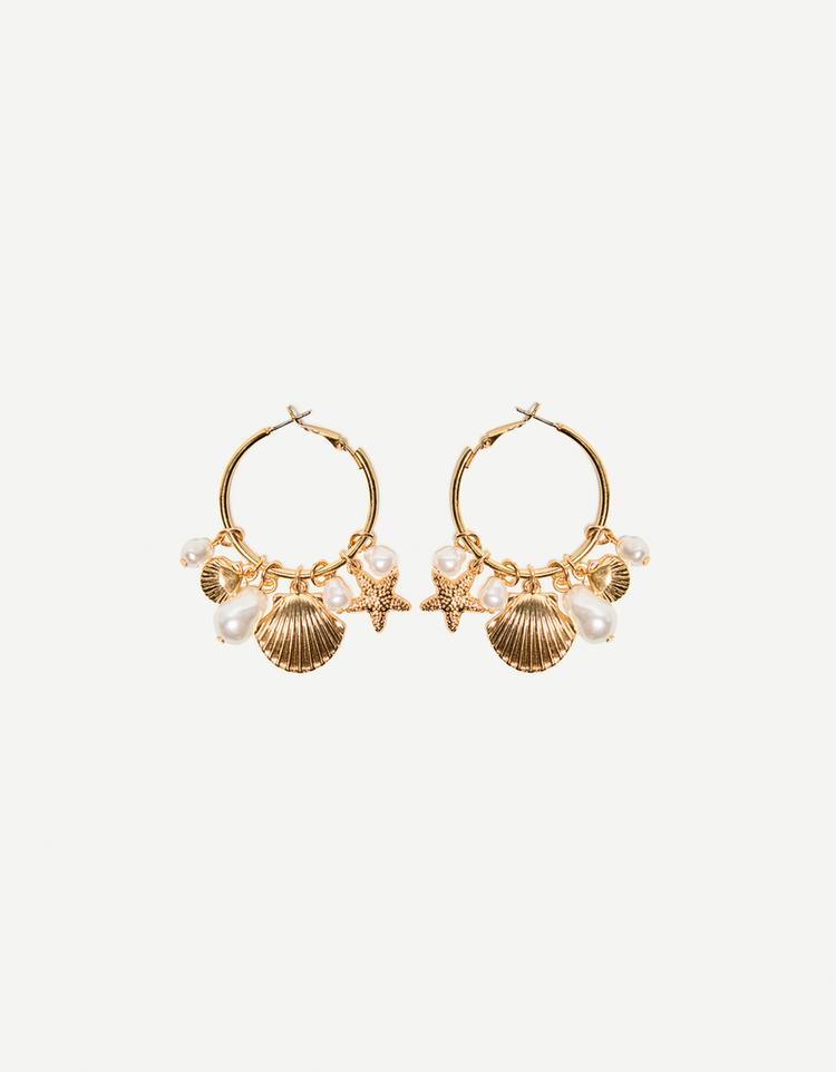 Seashell hoop earrings - Signature Edition