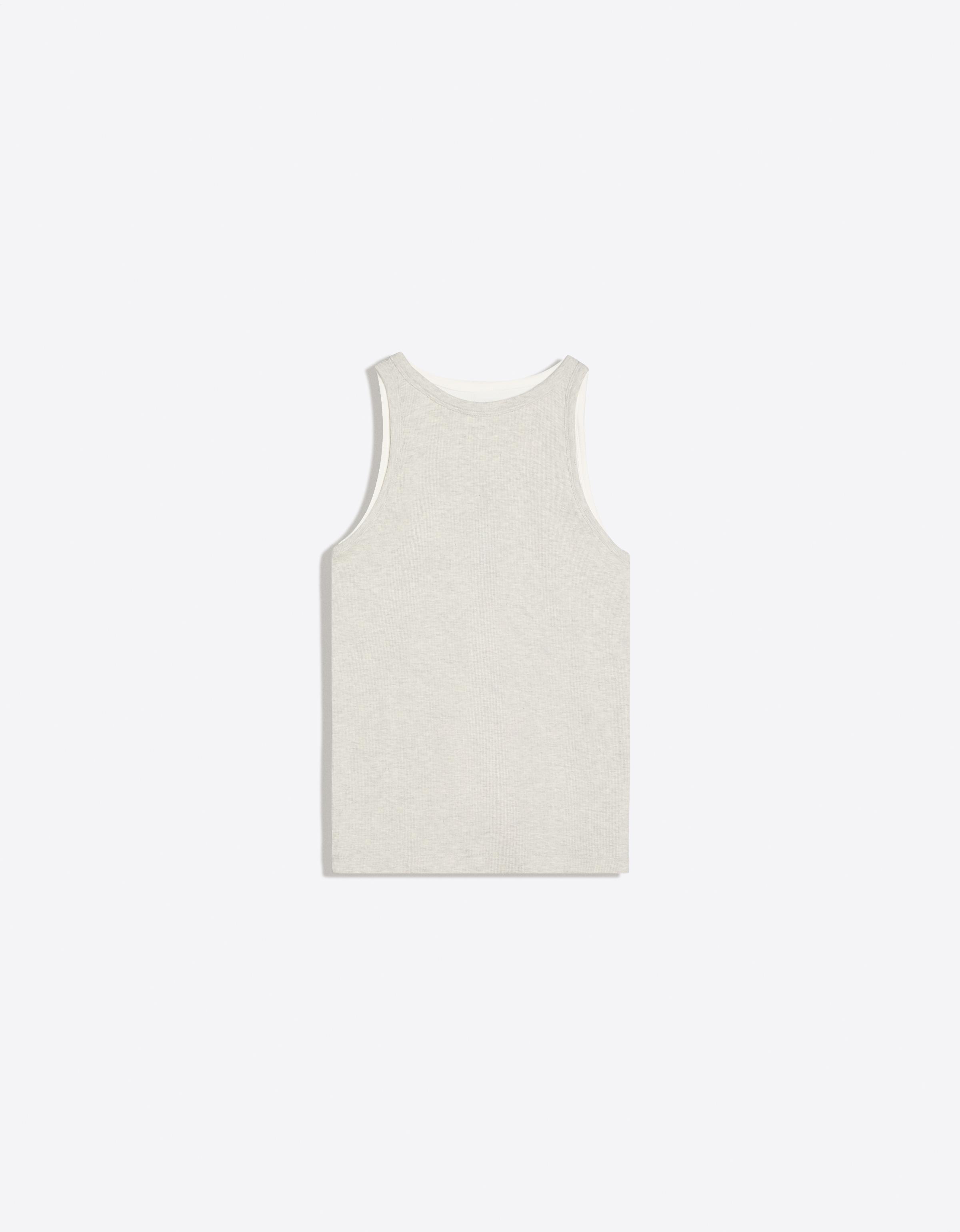 Double strap vest top — Grey