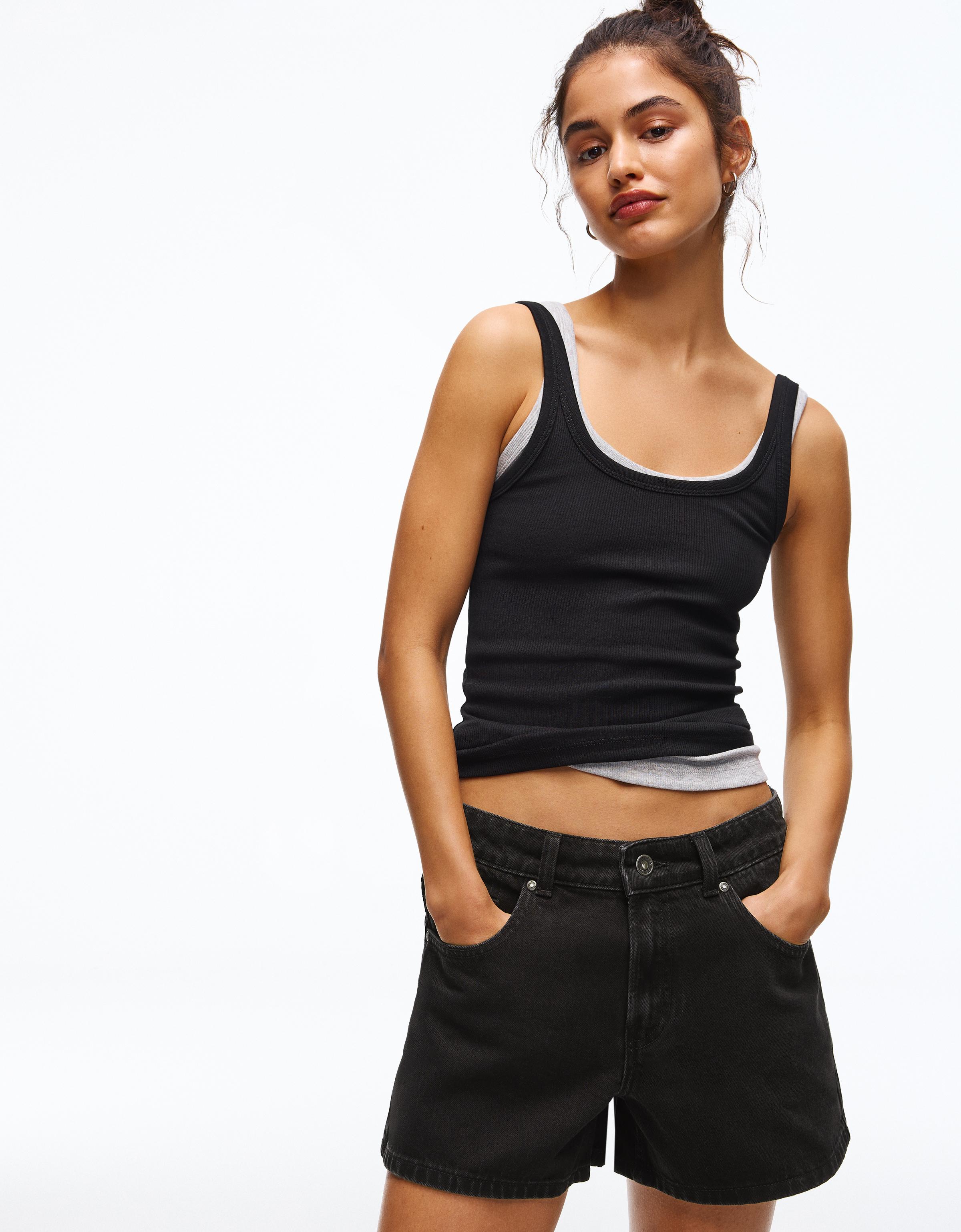 '90s denim shorts