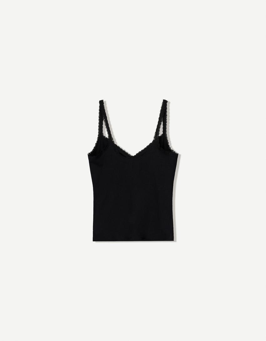 Top spalline pizzo-Nero-4
