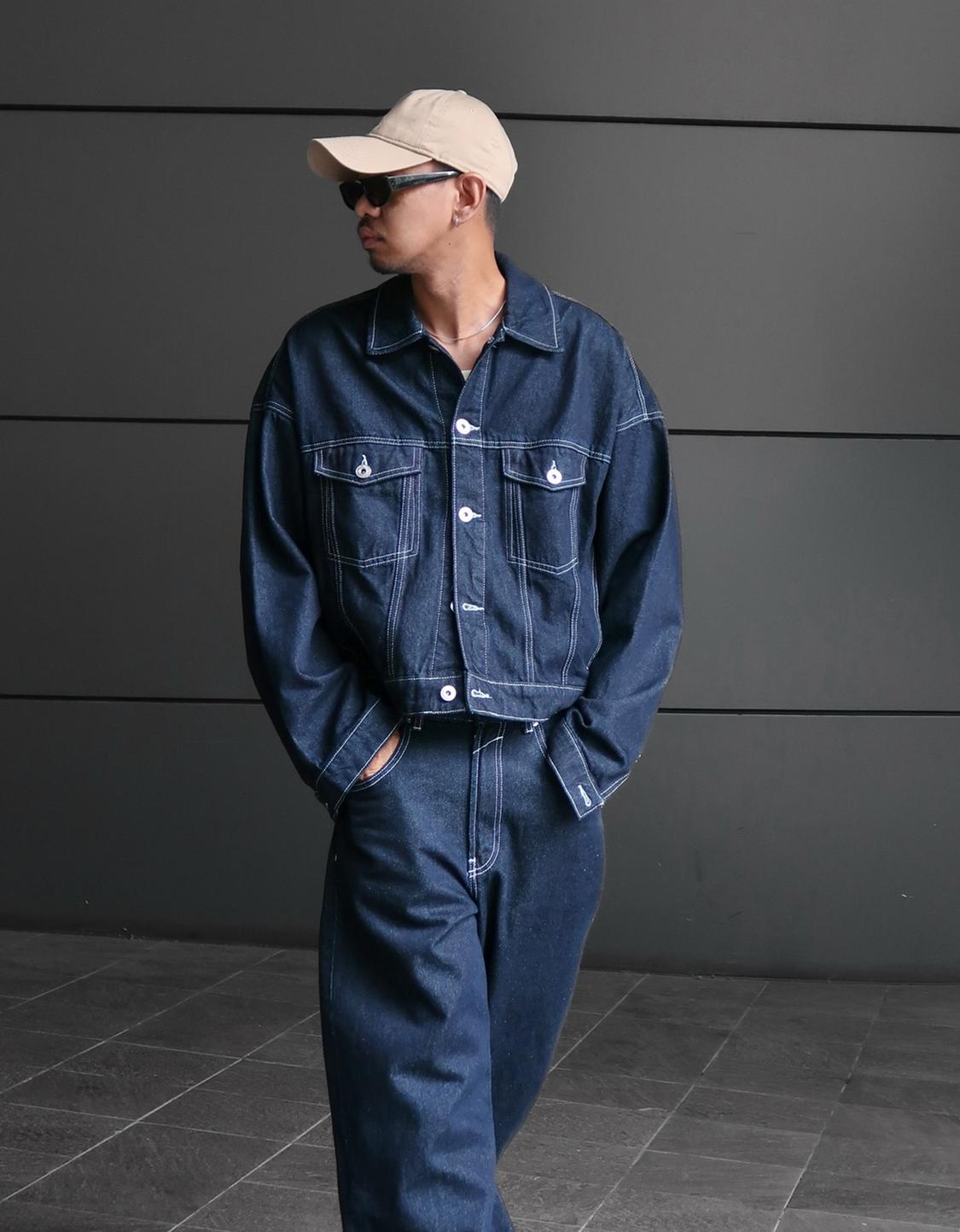 Denim trucker jacket