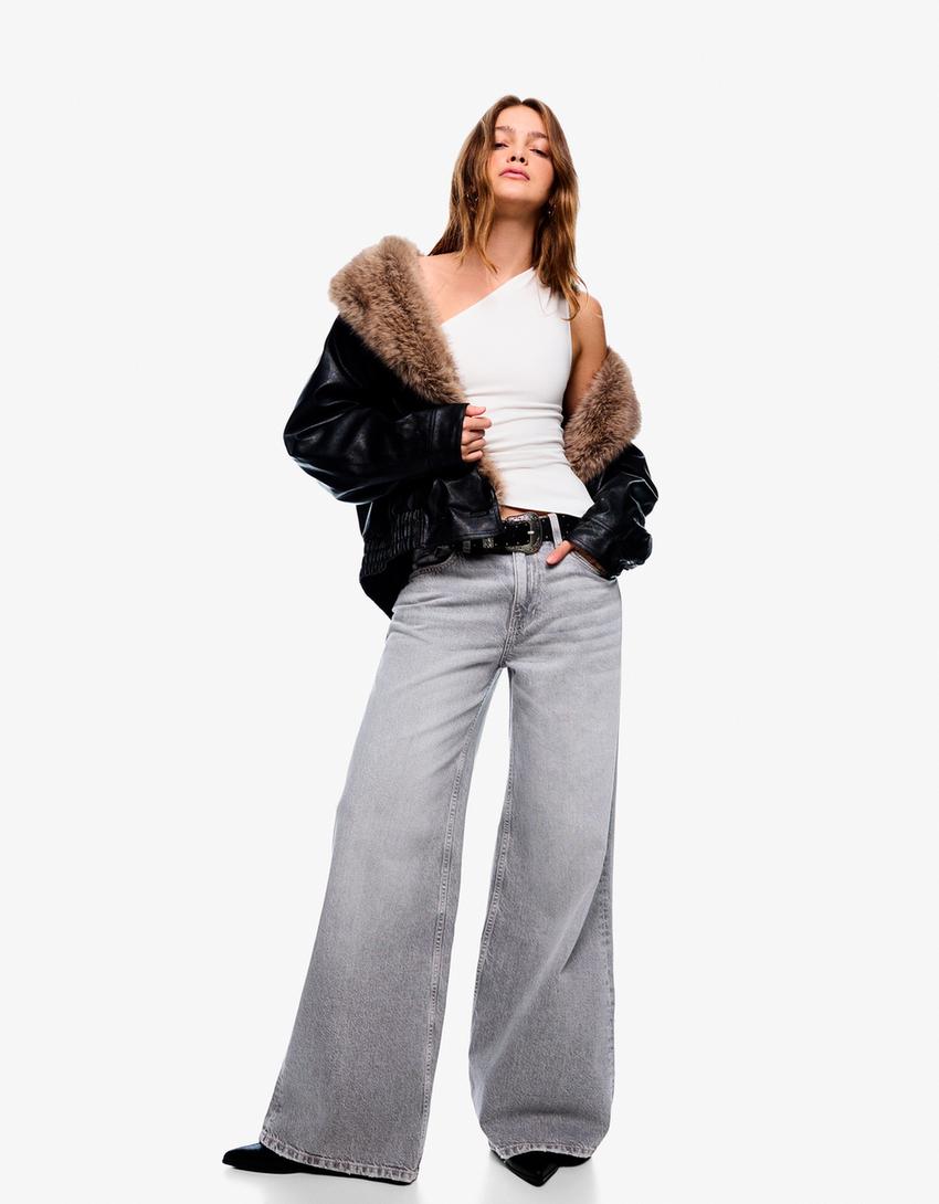 Jean large-Gris