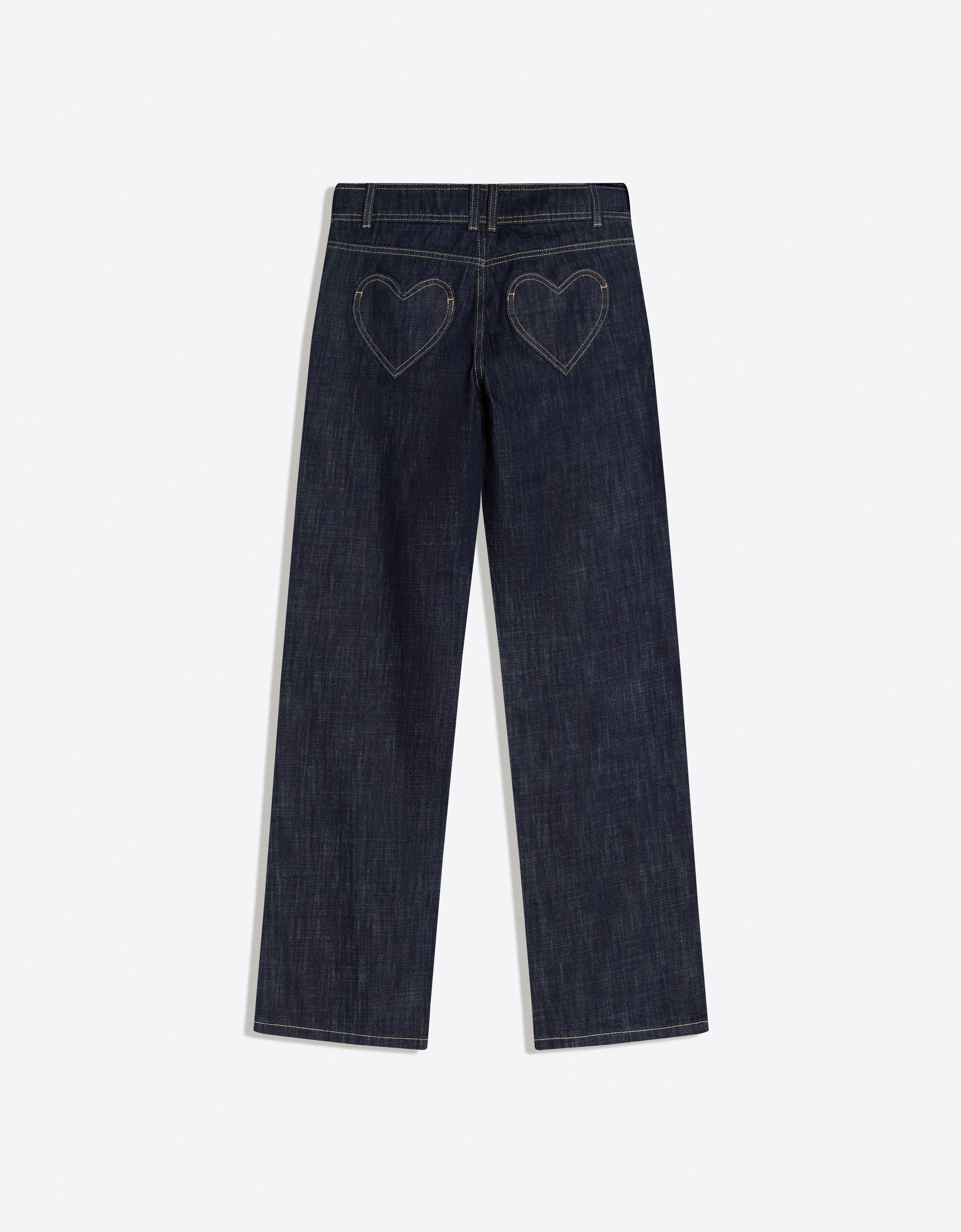 İşlemeli düşük bel baggy fit jean - Görsel 13