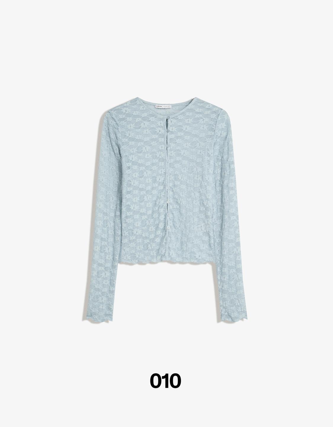 Blonde lace cardigan