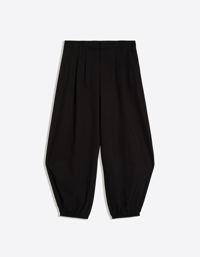 Pantalon bouffant-Noir