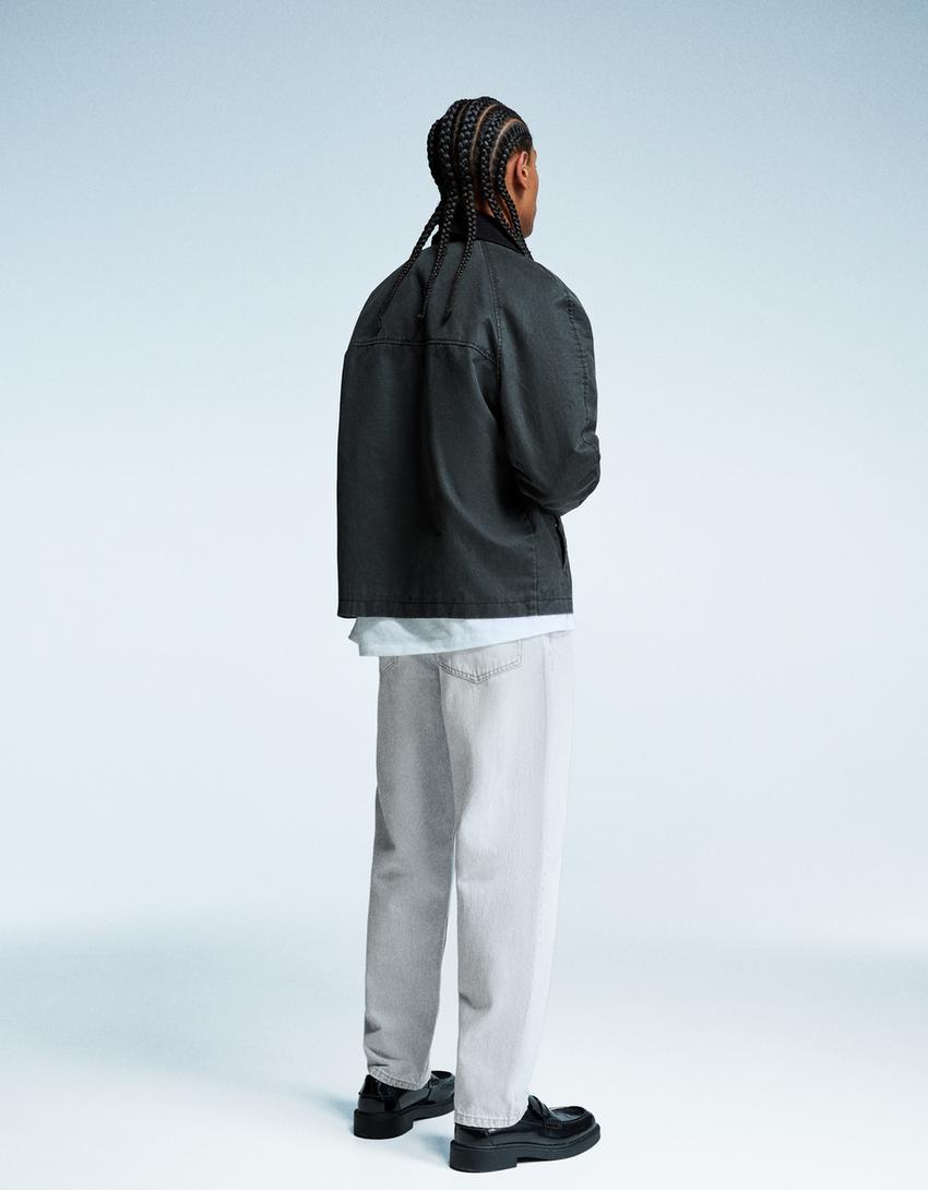 Tapered jeans-Light blue