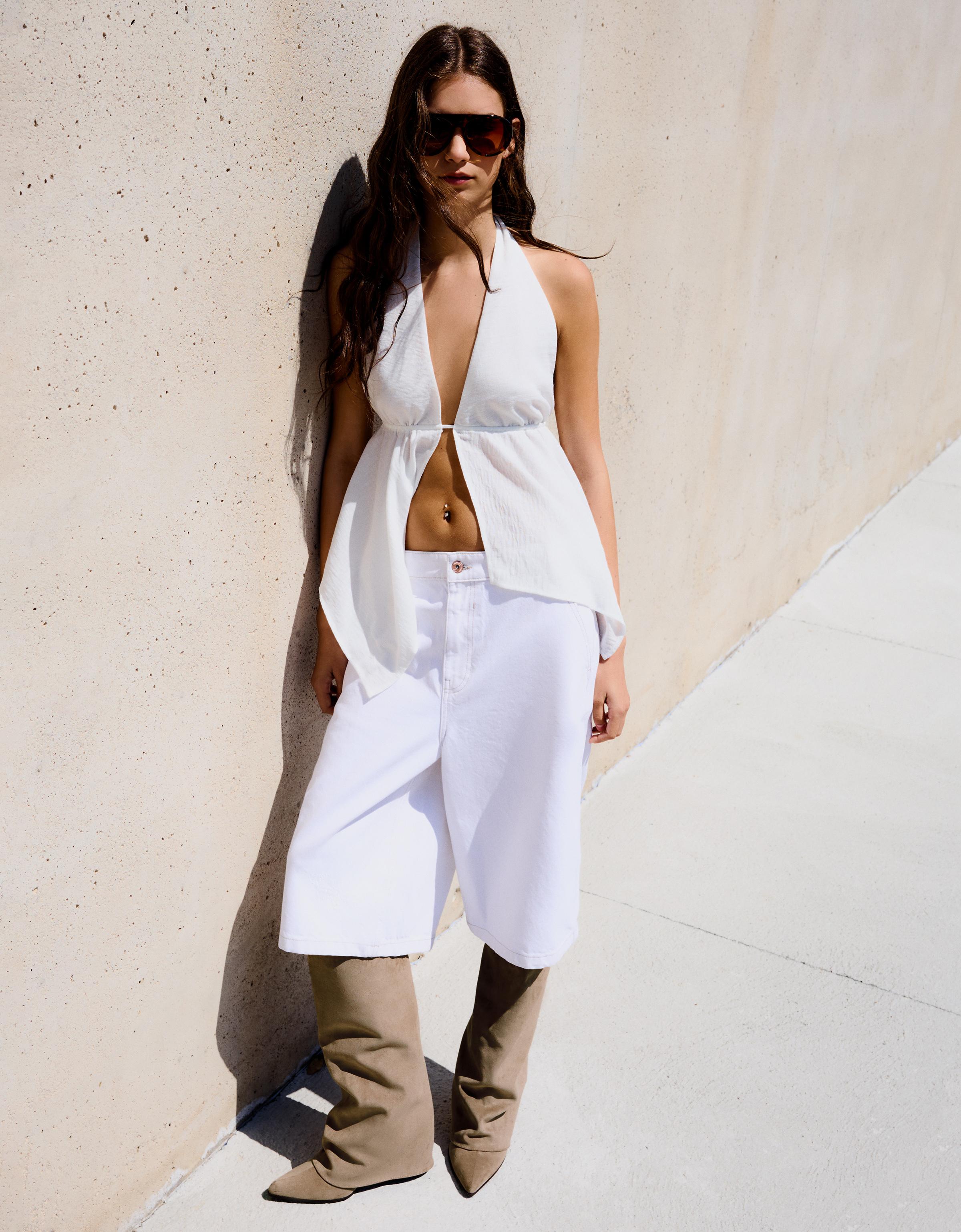 Trouser heeled boots — Tan