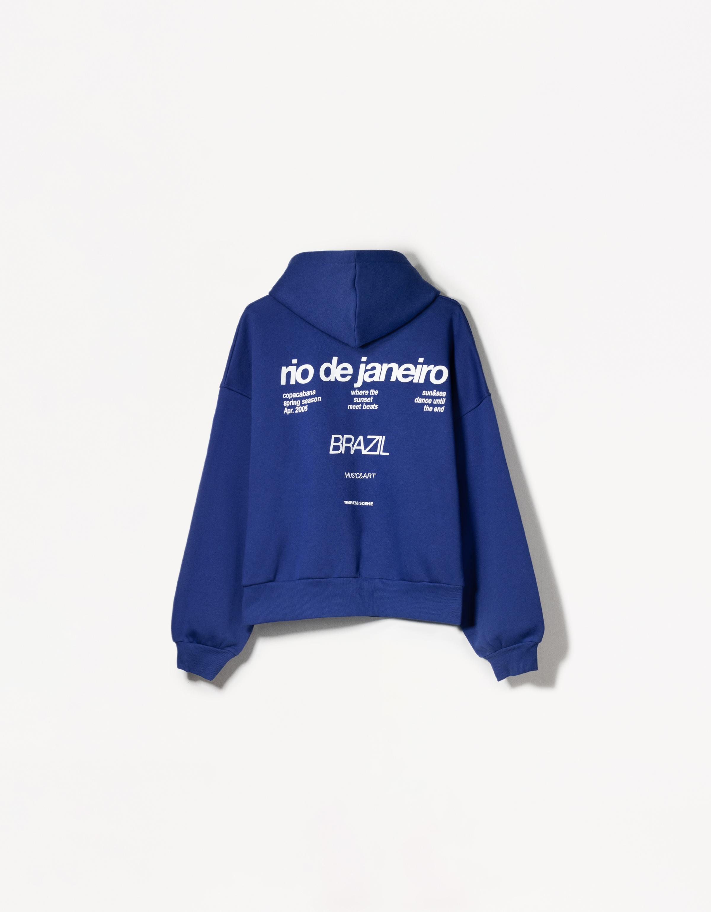 Hoodie mit Print - Sweatshirts und Hoodies - BSK Teen | Bershka