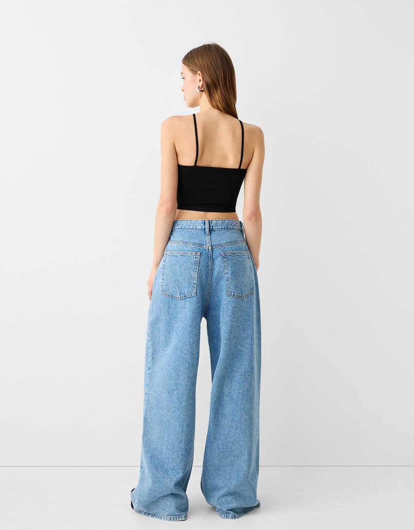 Top seamless halter-Noir-1