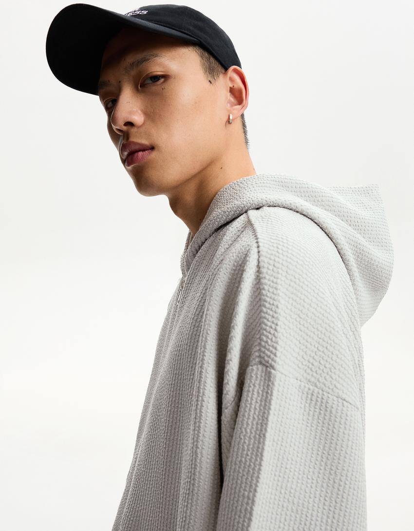 Set sweatshirt och byxor-Grå-3