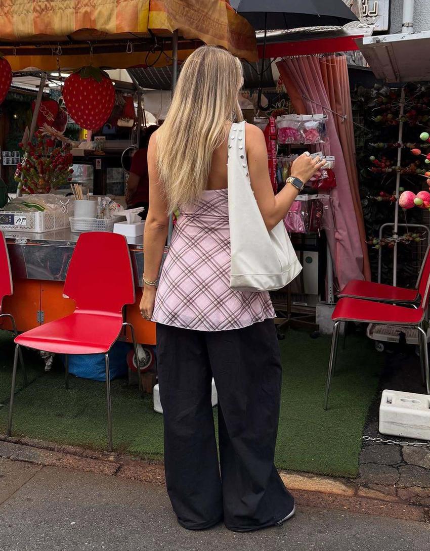 Vestido tirantes print-Rosa