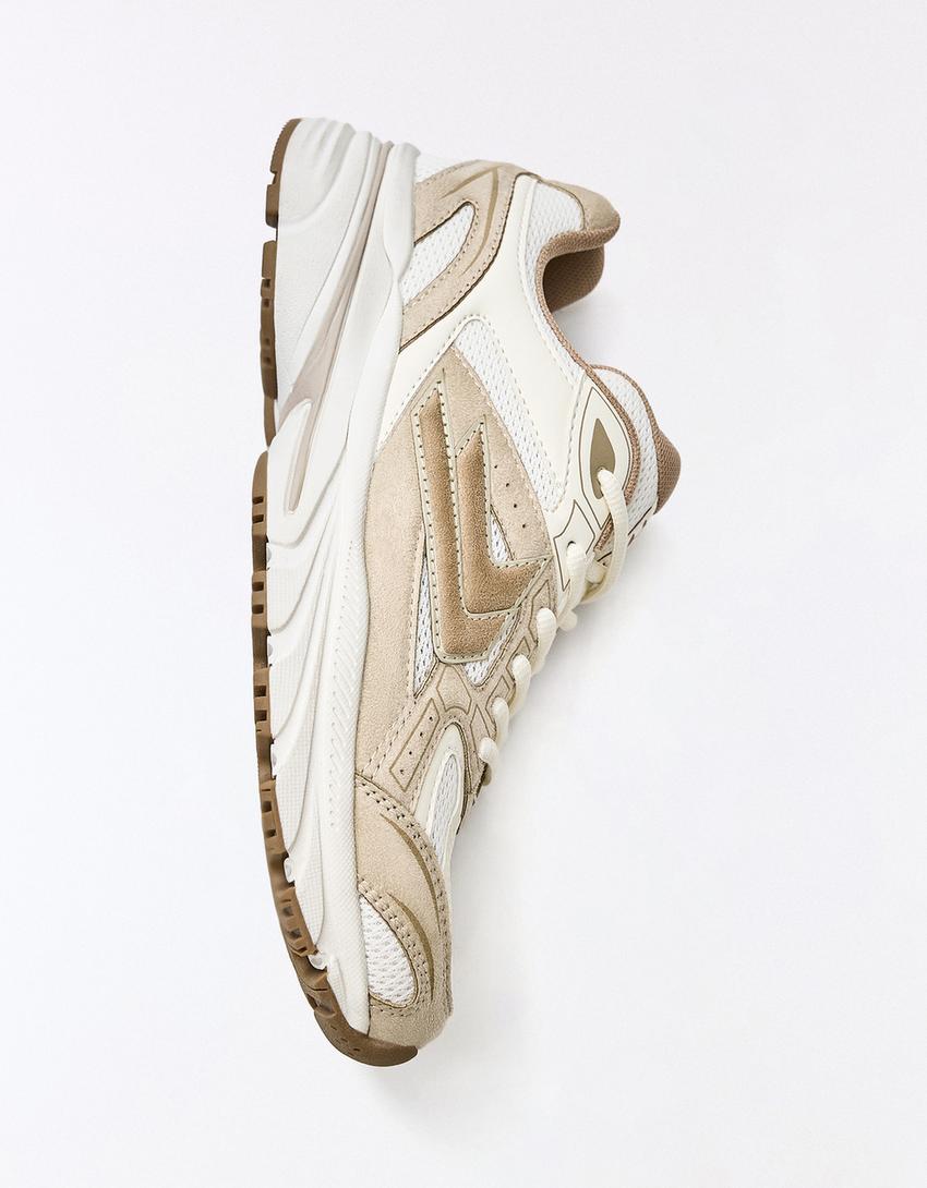 Multi-piece sneakers-SAND
