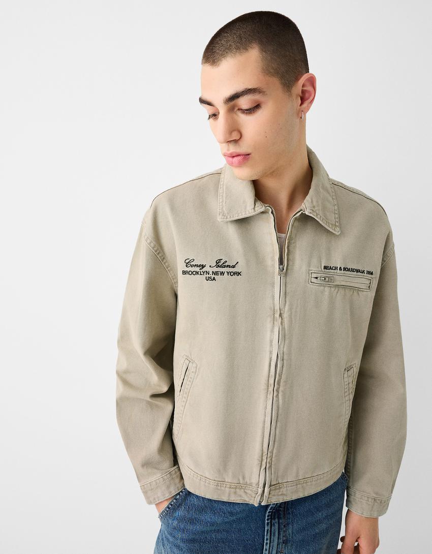 جاكيت بقصّة مربعة-كريمي-2