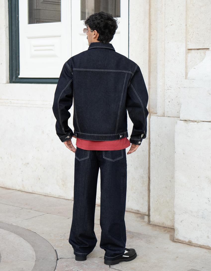 Super baggy jeans-Navy