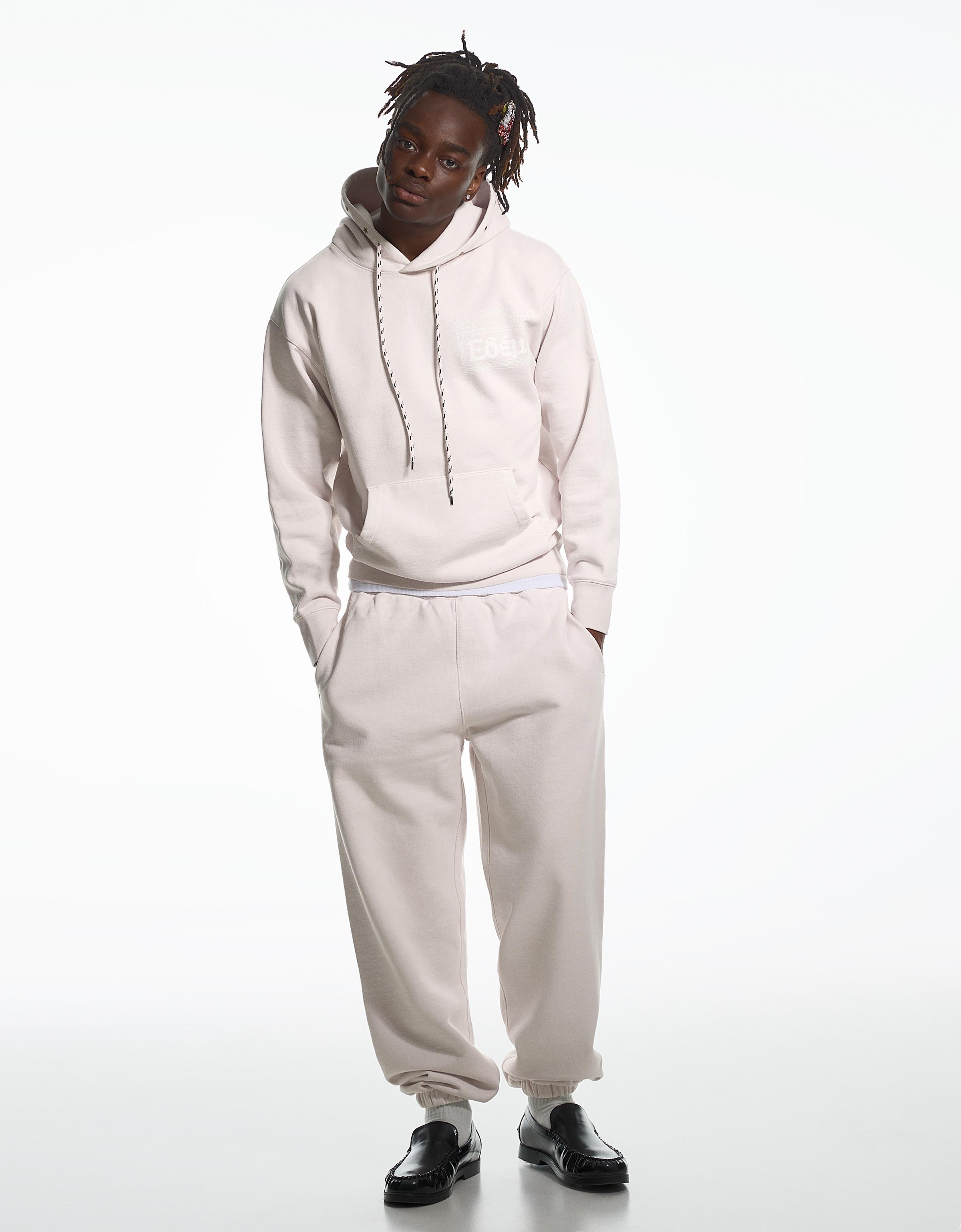 Bershka Pantalón Jogger Aries X Bershka Hombre Rosa