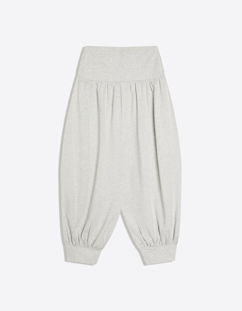Capri sarouel trousers-Grey