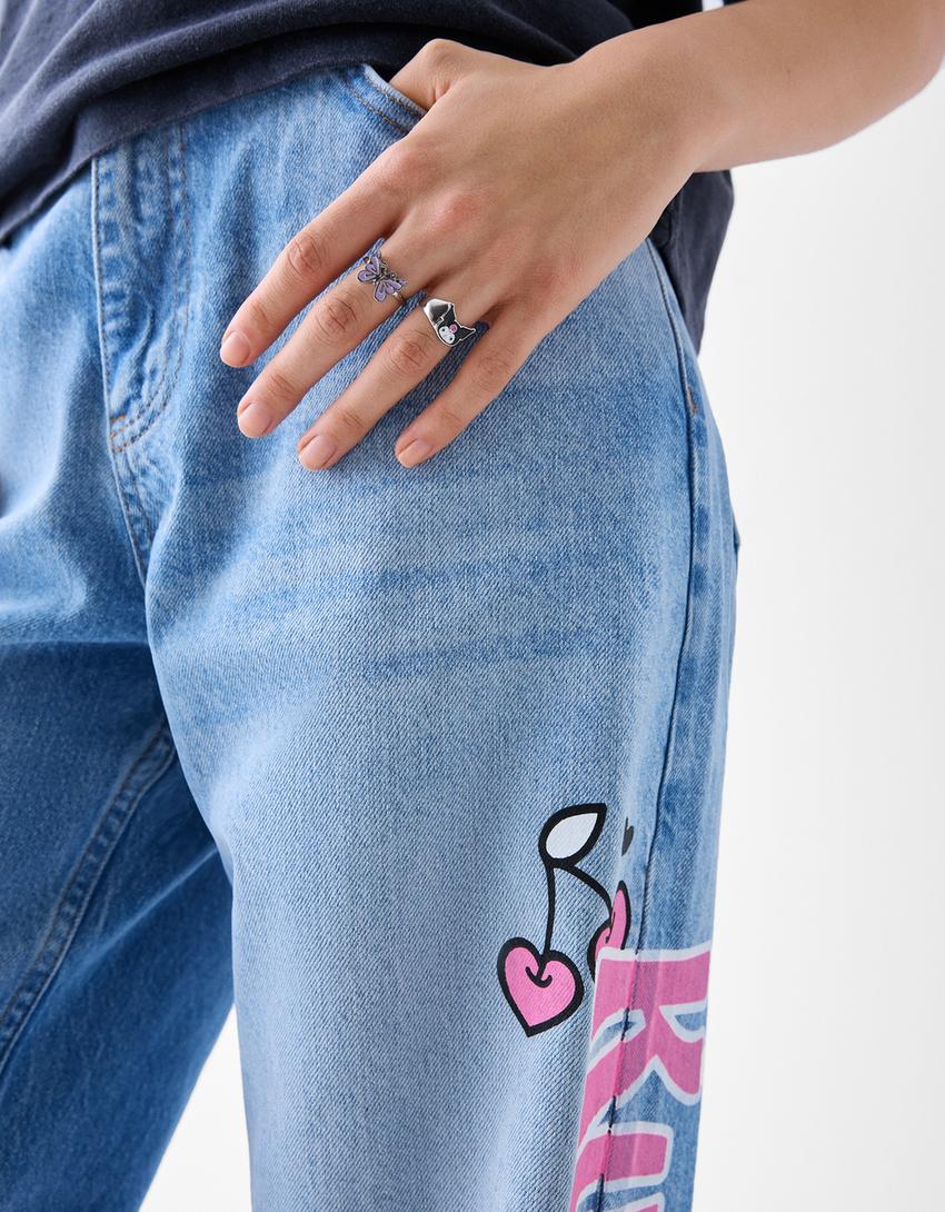 4-pack of Kuromi rings-Silver