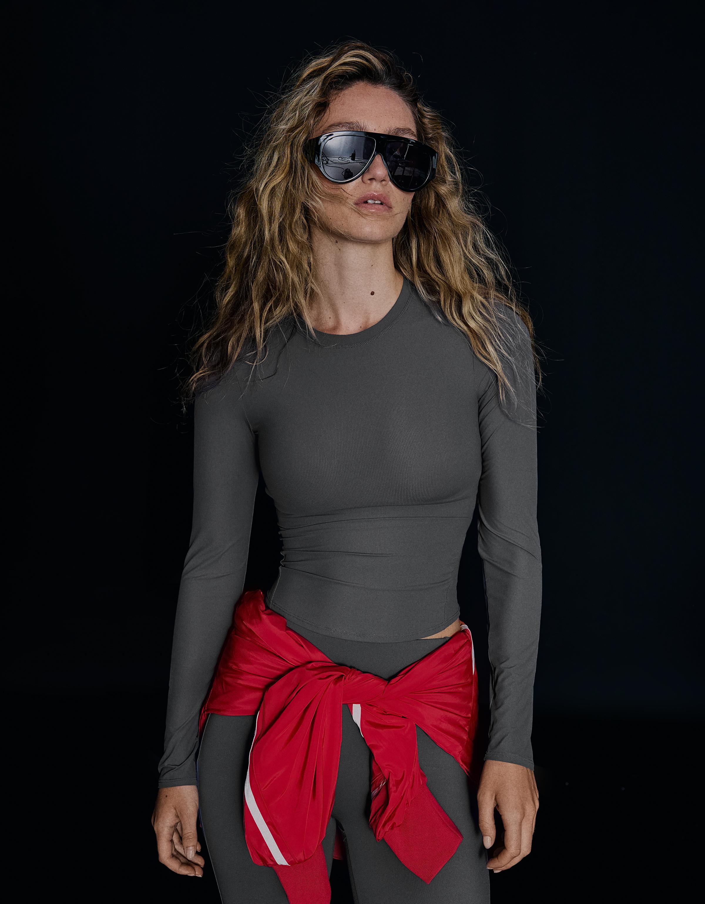 Technical long sleeve breathable & quick-dry T-shirt — Graphite