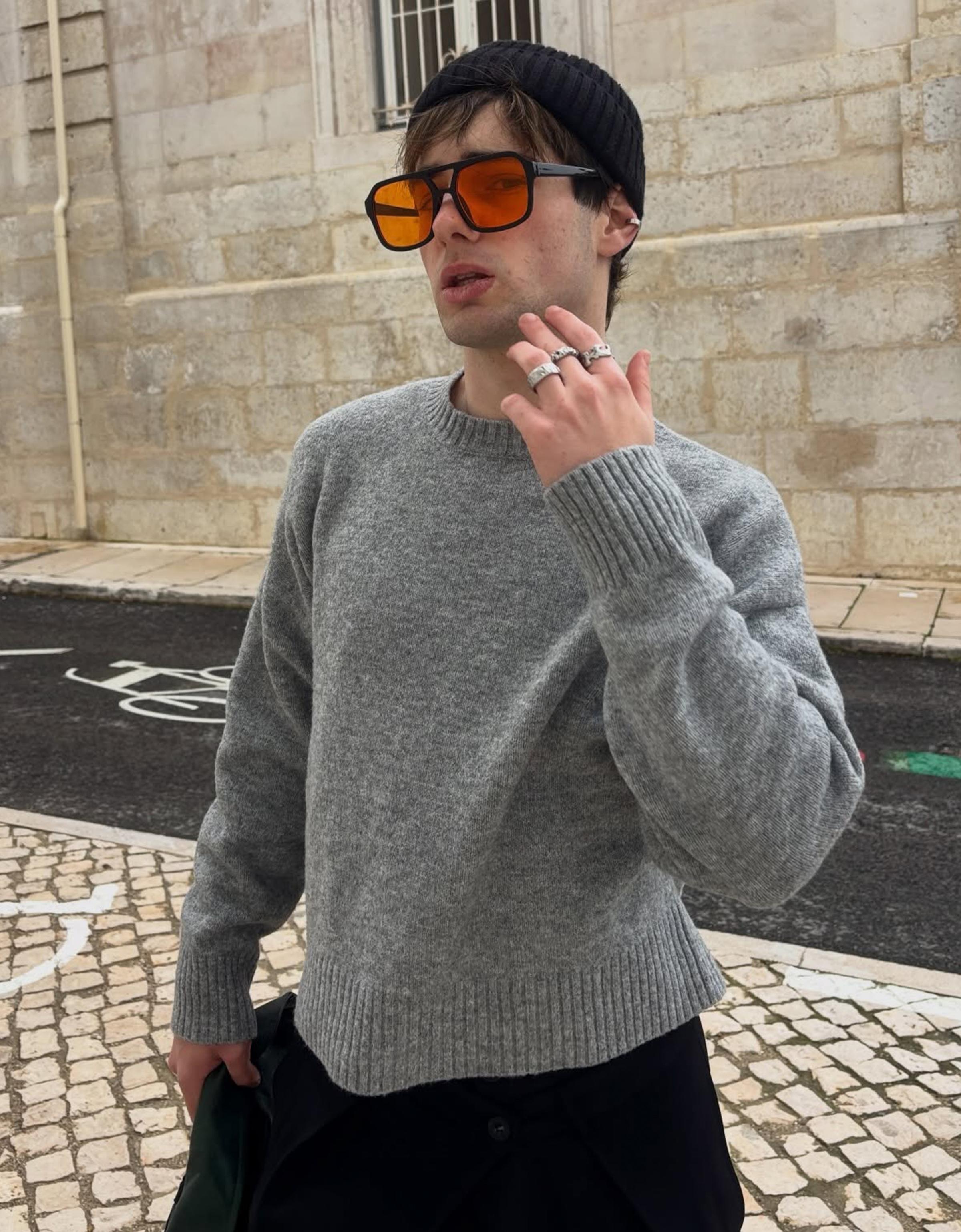 Bisiklet yaka kazak - Görsel 74