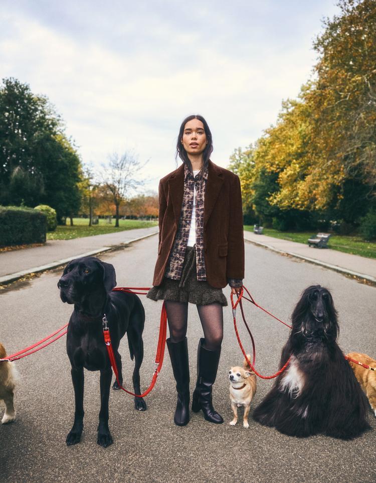 Blazer en velours côtelé