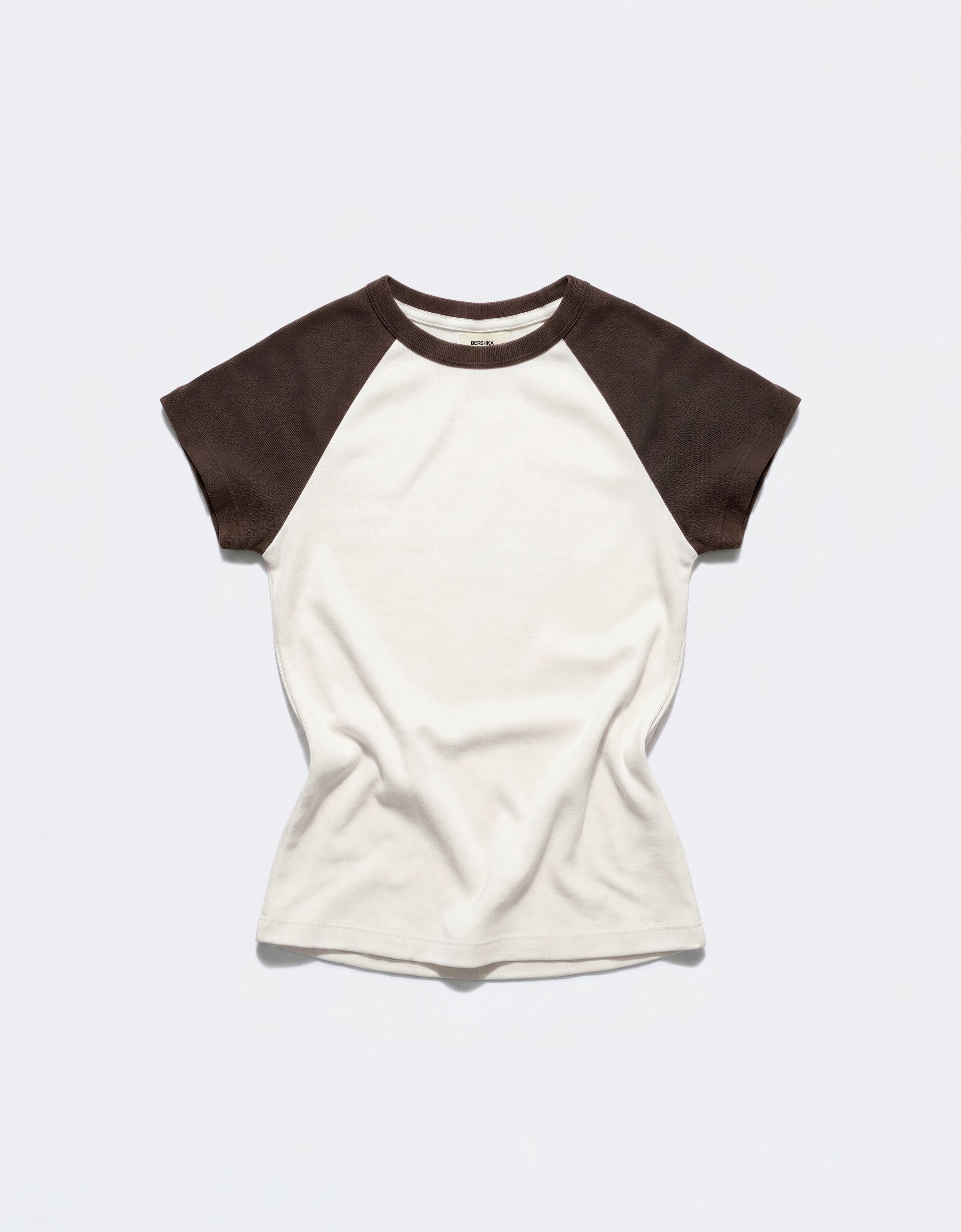Fitted raglan T-shirt — Off white