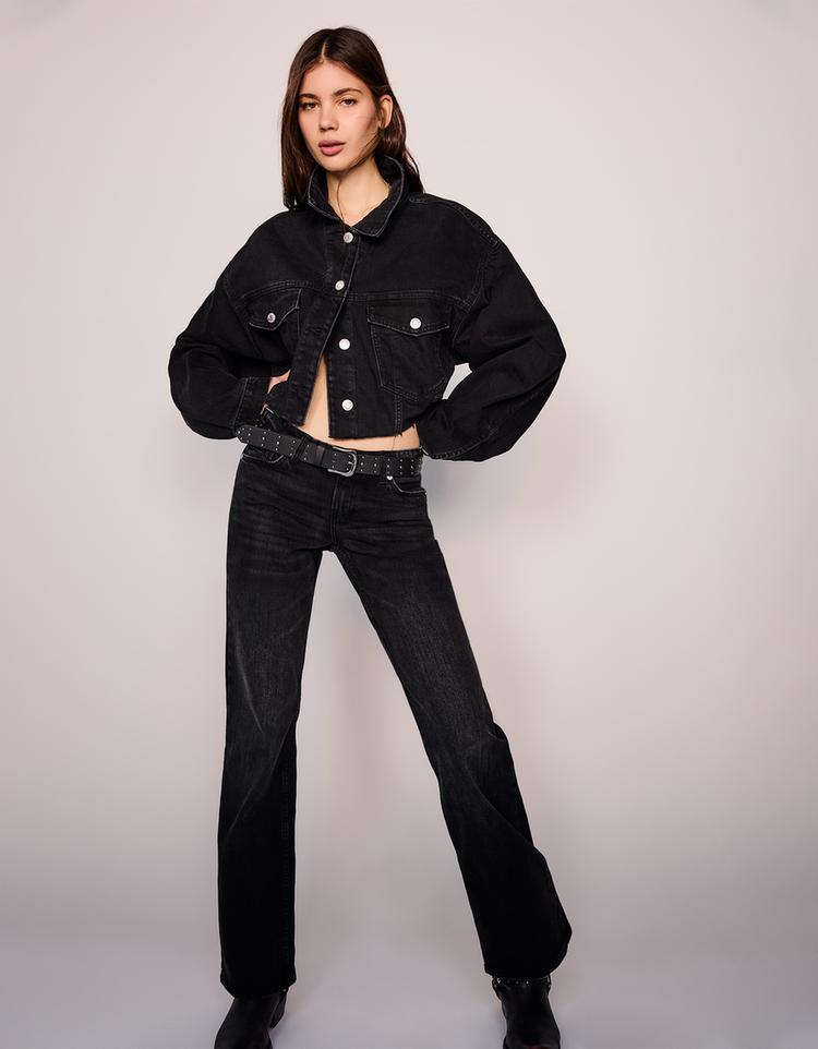 Low waist boot-cut jeans