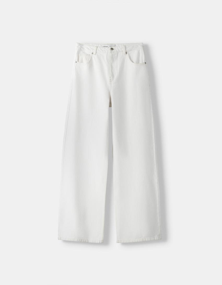 Baggy jeans-White-4
