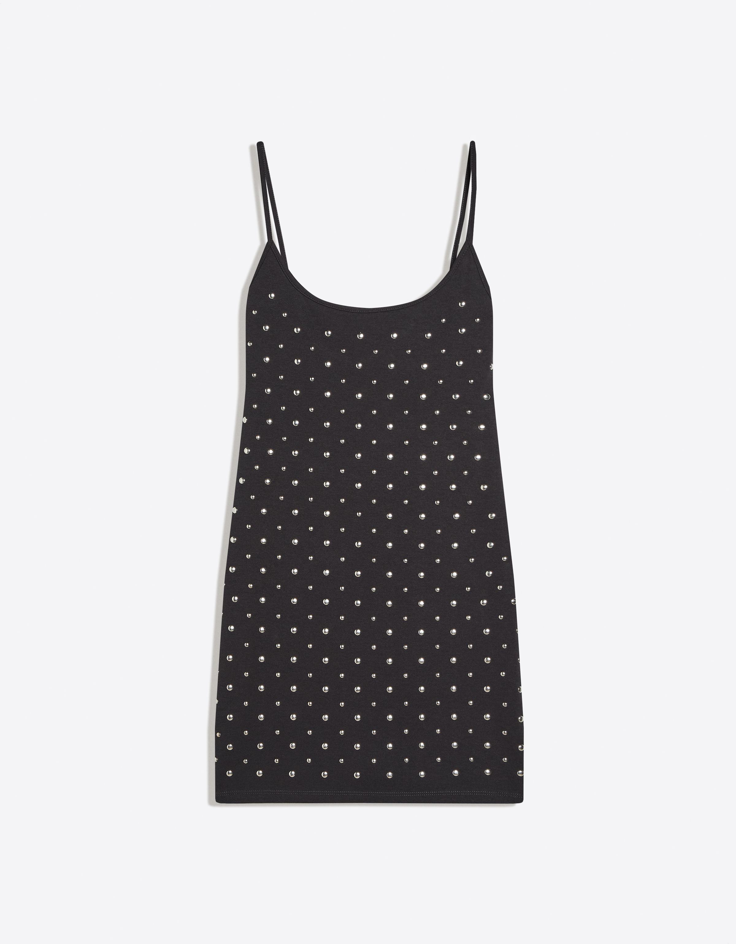 Zımbalı mini elbise