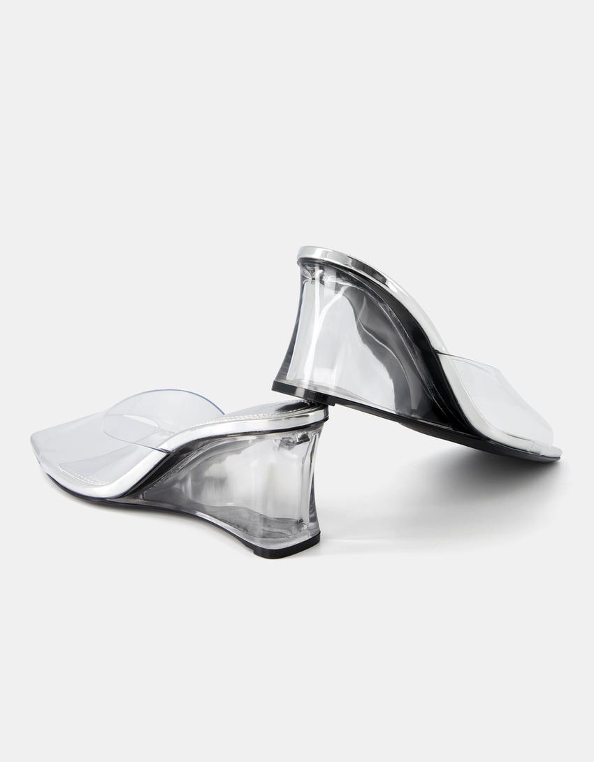 خف فينيل عالي الكعب-شفاف-4