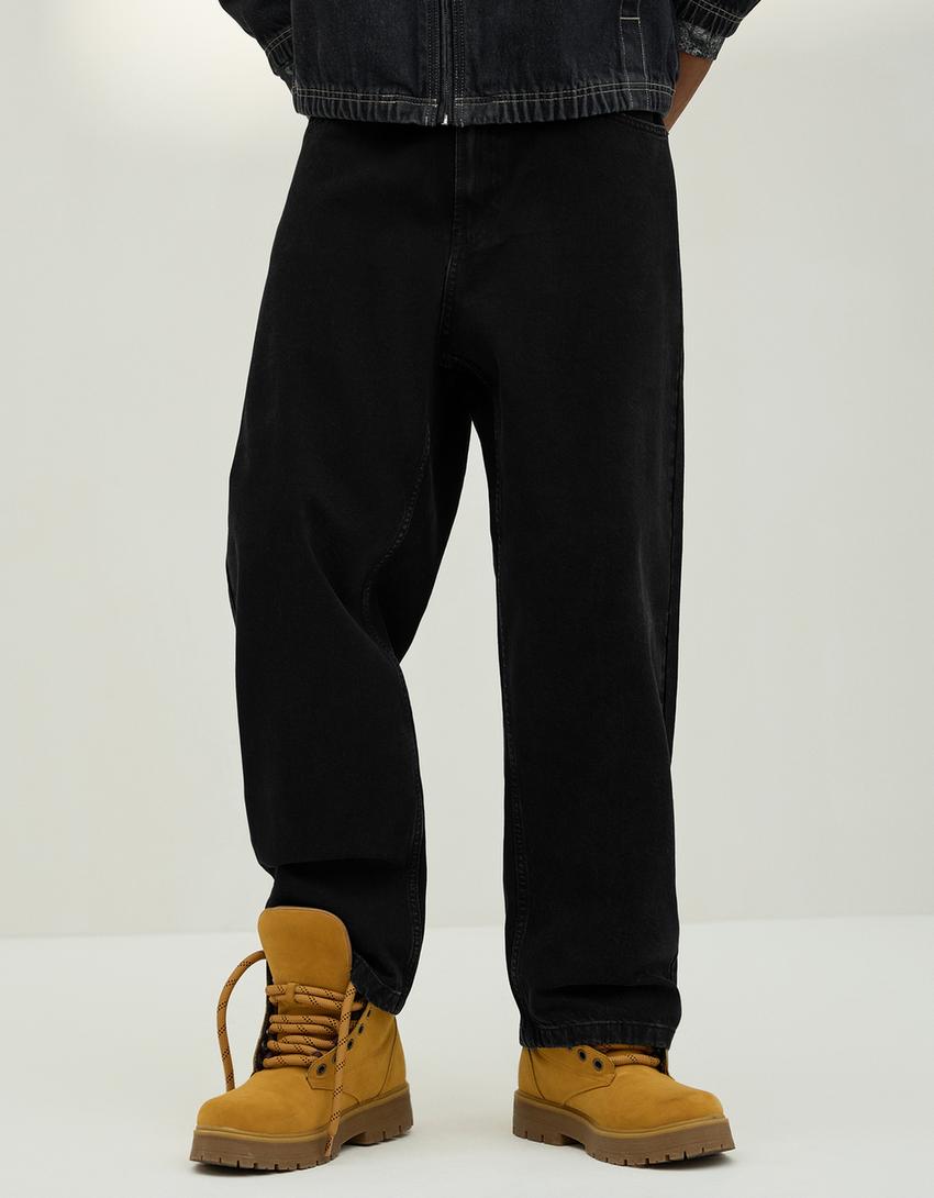 Baggy jeans-Black