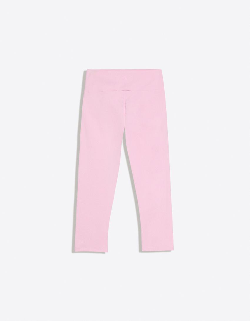 Technical knit capris-Candy Pink