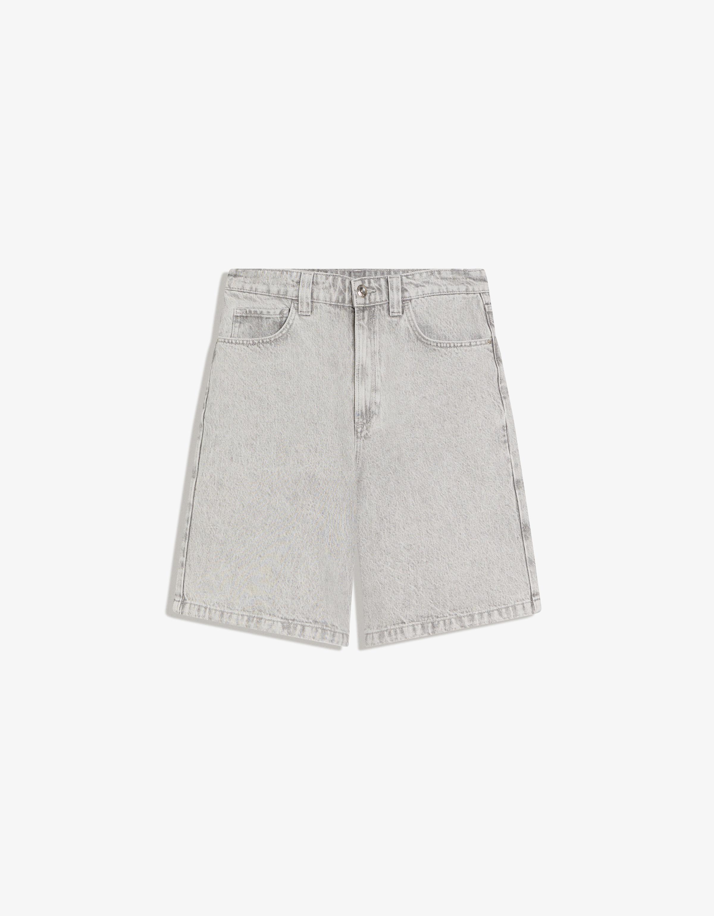 Bershka Baggy-Jeansshorts Damen 44 Grau