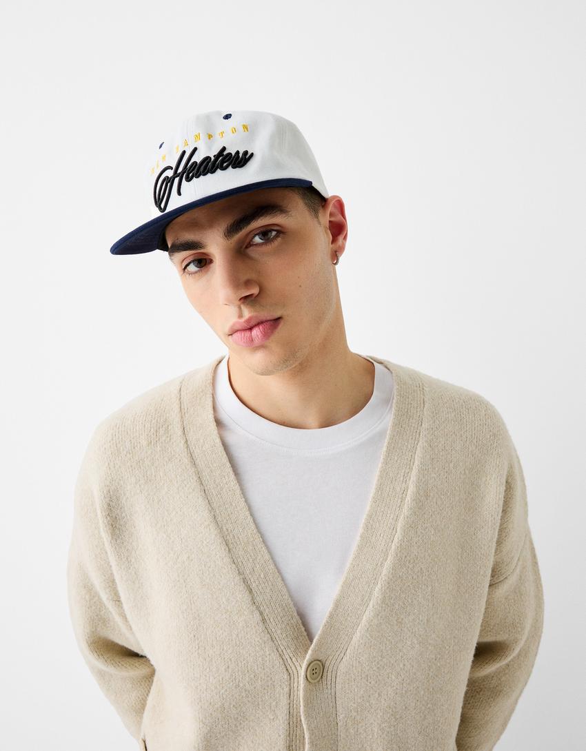 كاب مطرز-كريمي-1